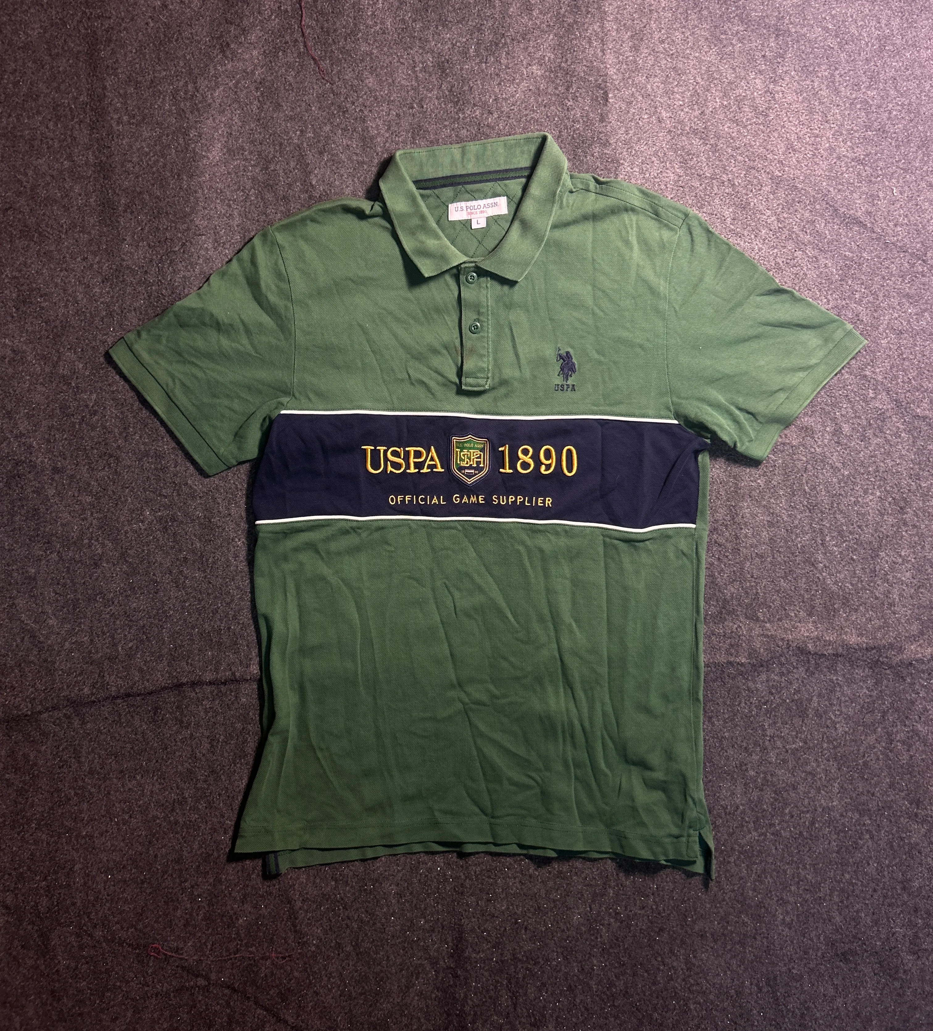 U.S. Polo Assn. Navy Track Pants front view