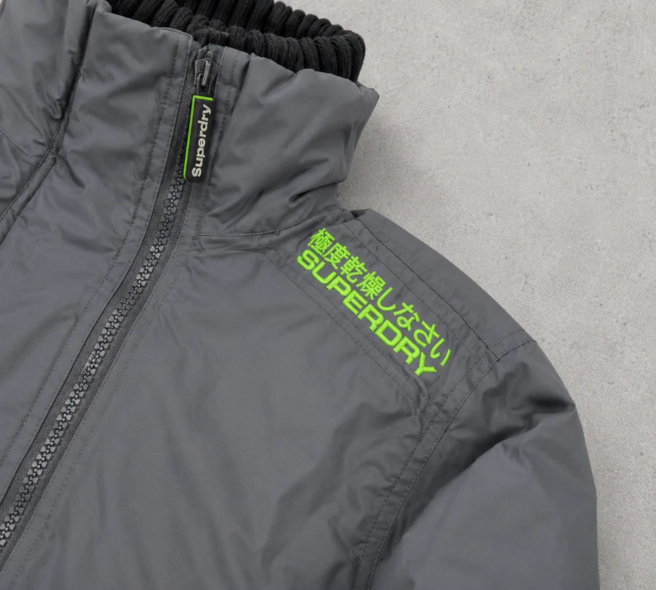 Superdry Grey Jacket back view