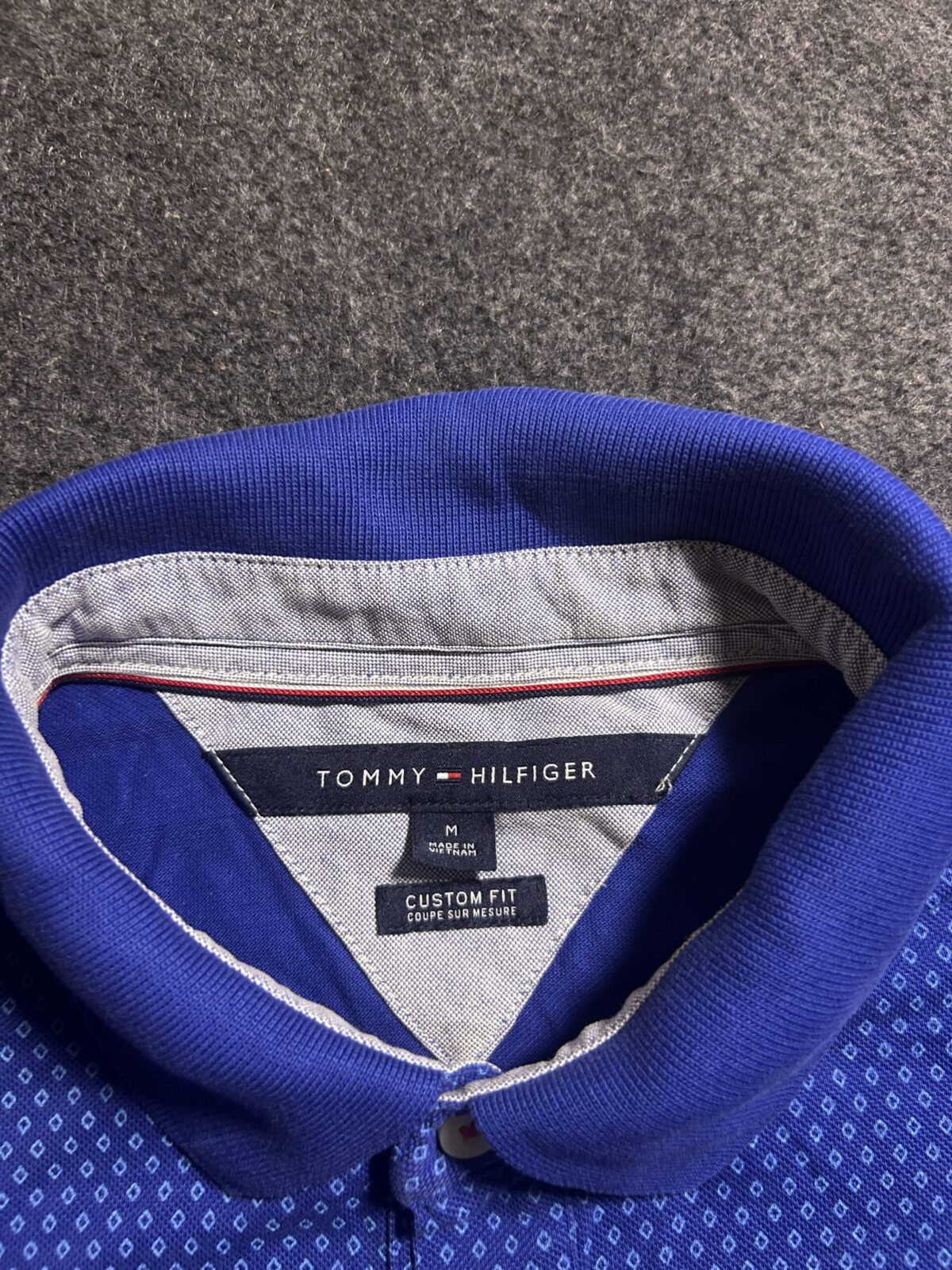 Tommy Hilfiger Blue Polo Shirt detail view