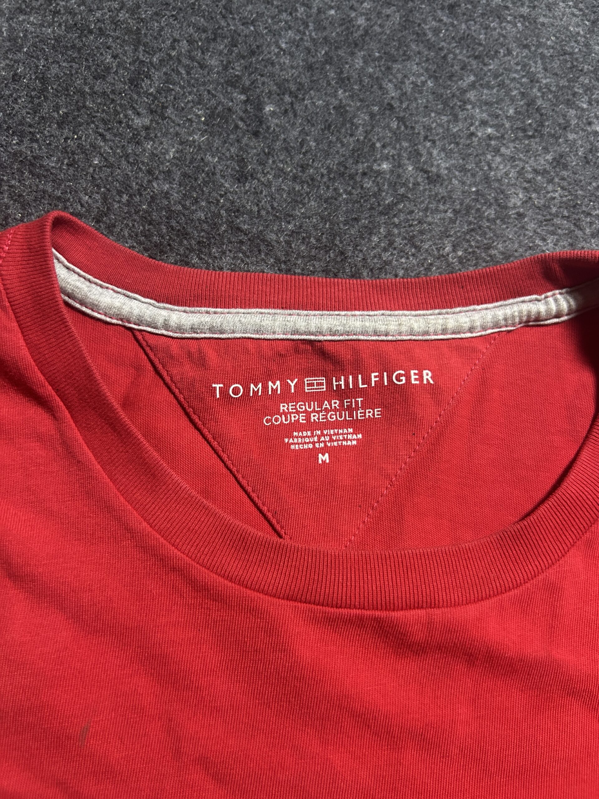 Tommy Hilfiger Red T-Shirt detail view