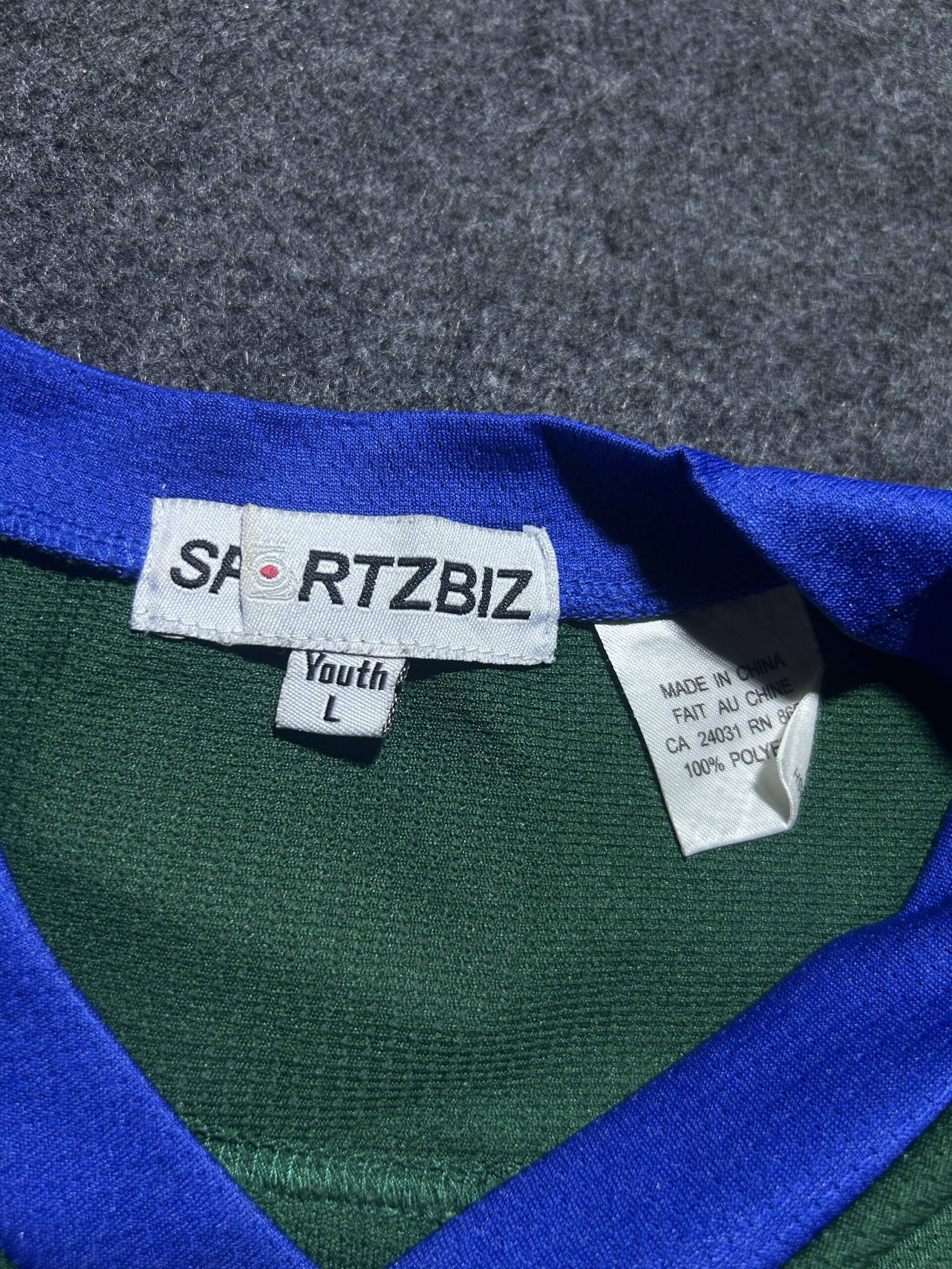 Blue Jersey back view