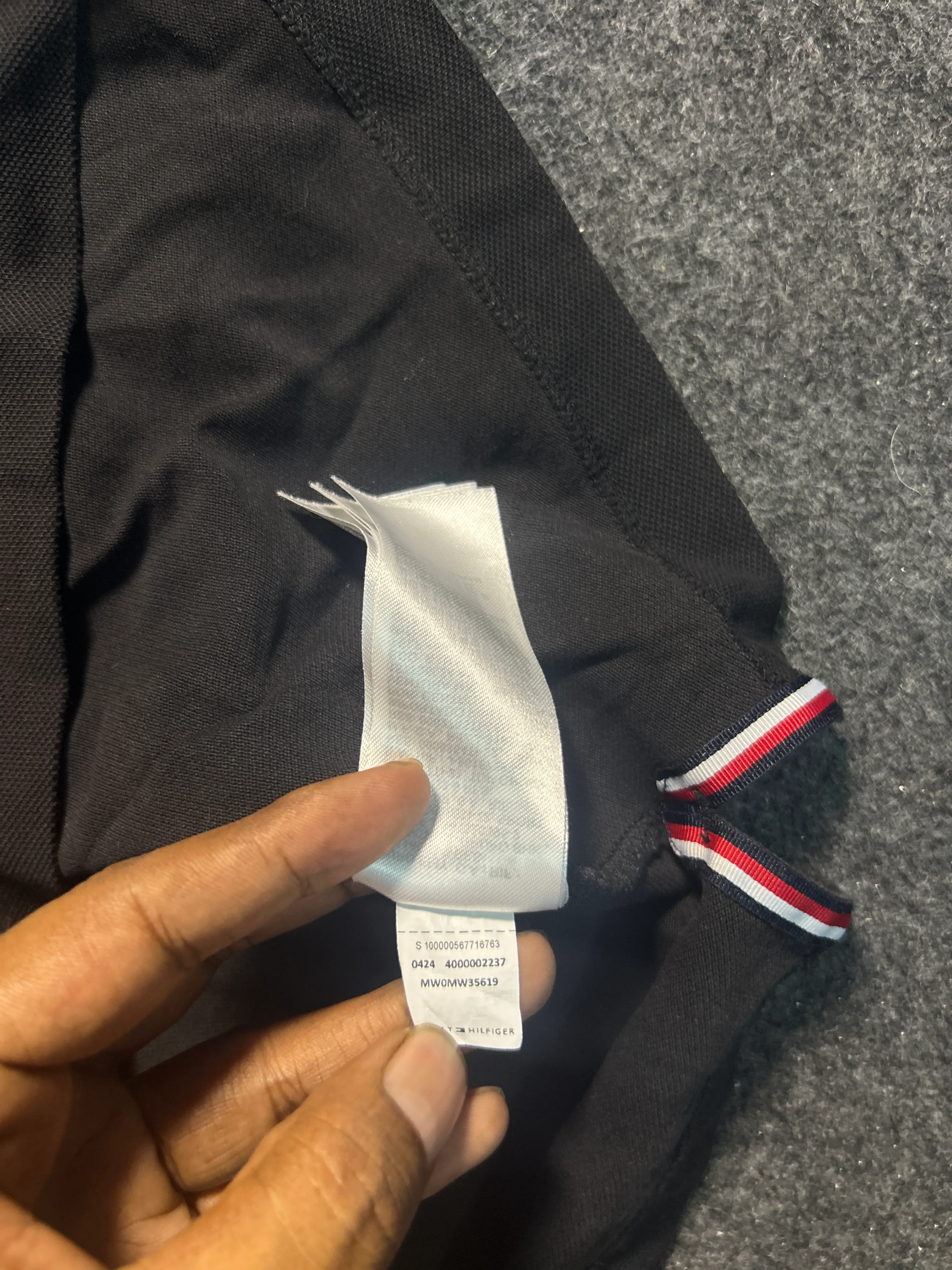 Tommy Hilfiger Black Trousers detail view