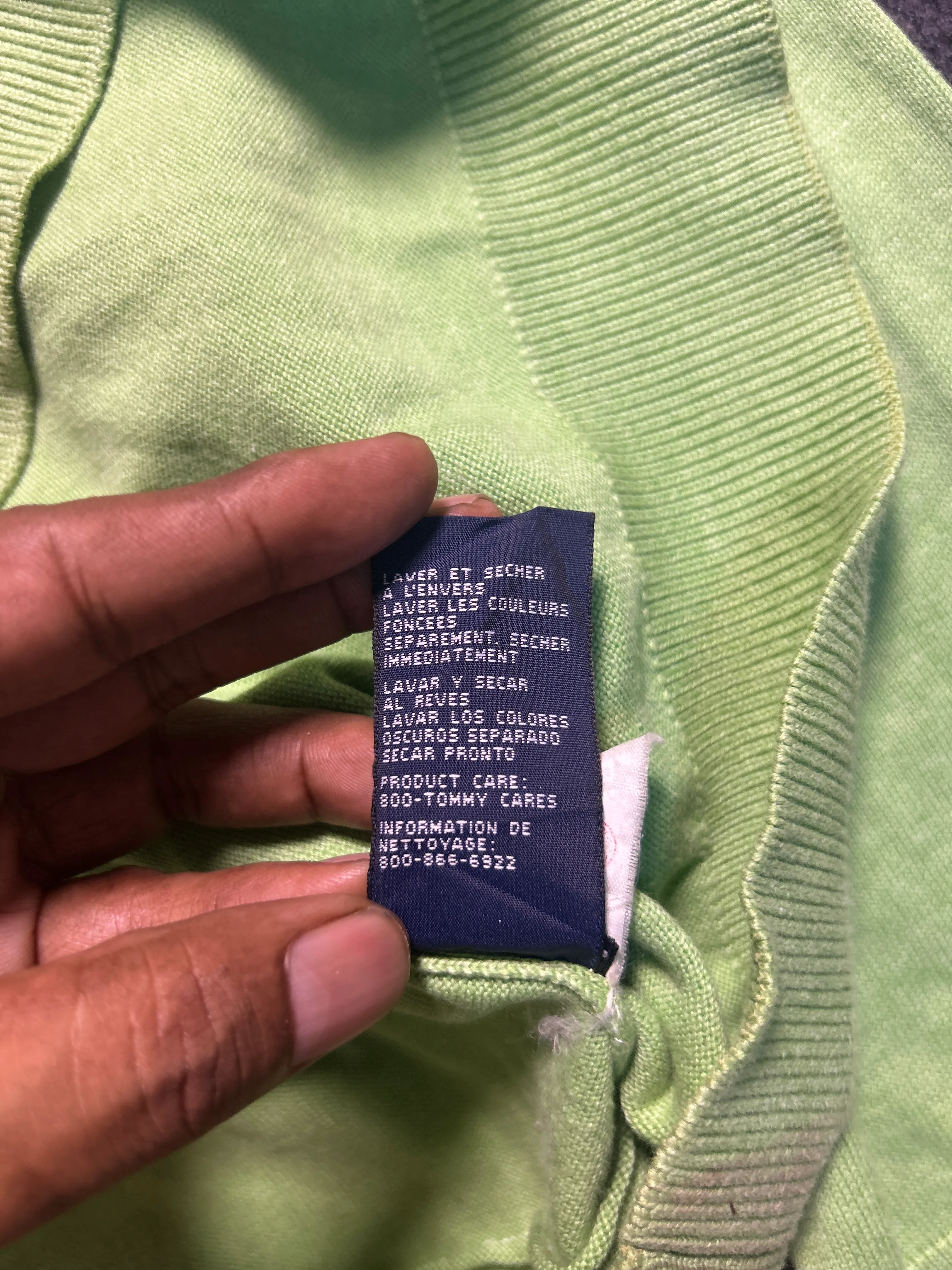 Tommy Hilfiger Green Sweatshirt detail view