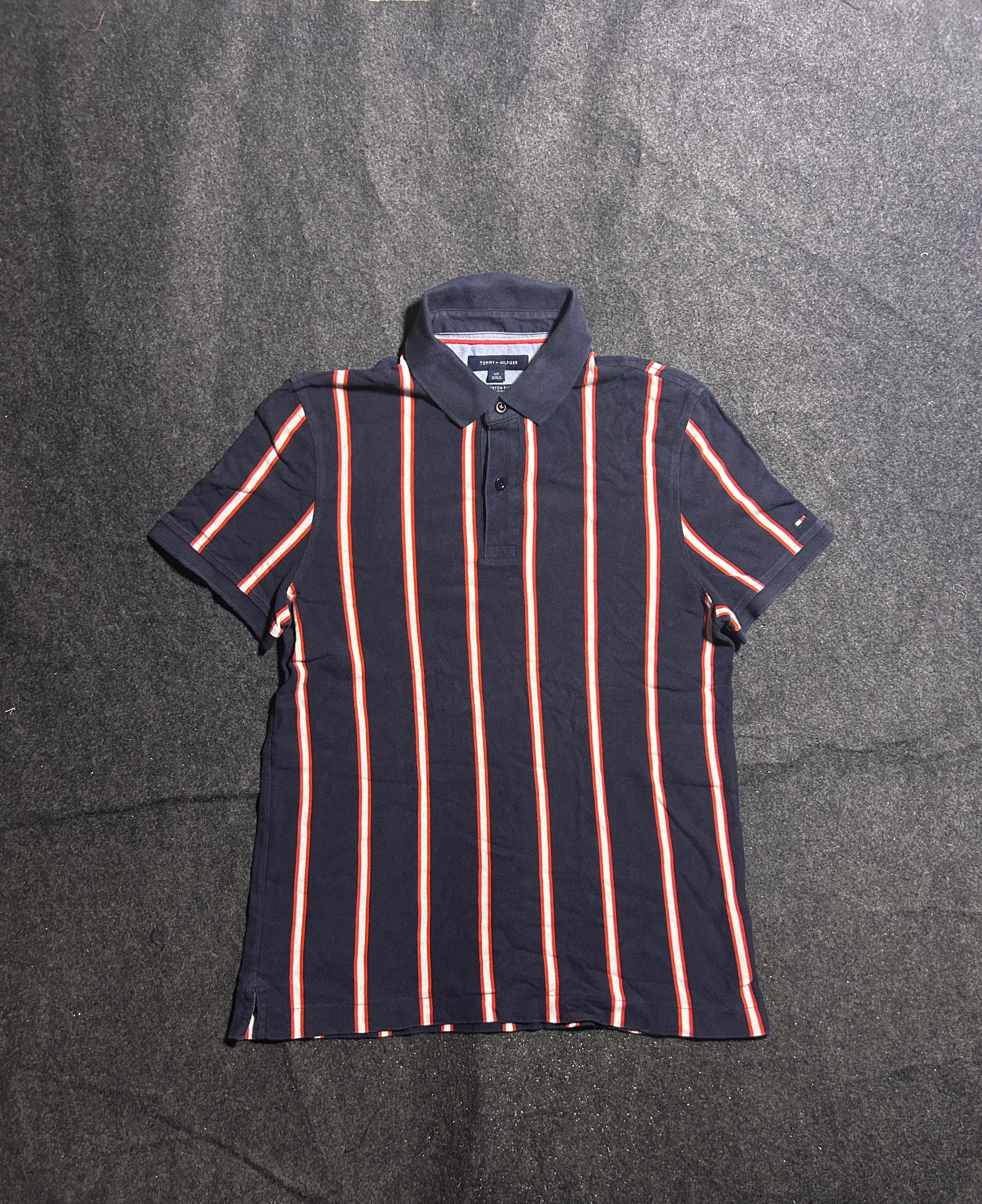 Tommy Hilfiger Navy Polo Shirt front view