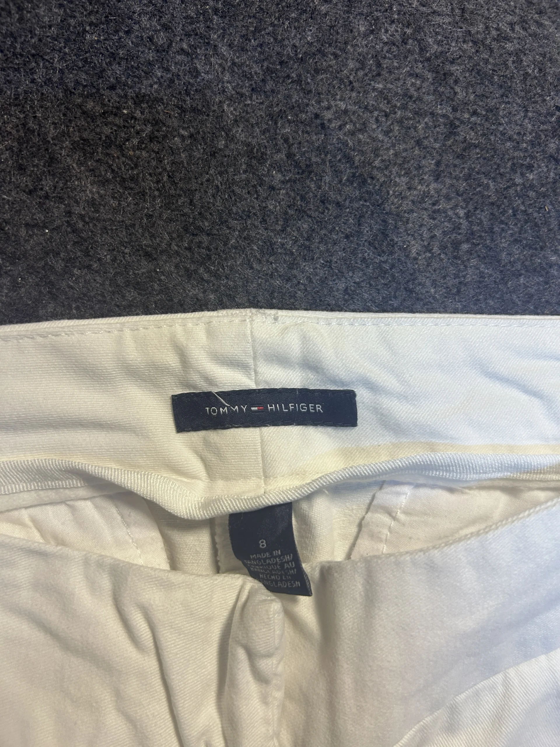 Tommy Hilfiger White Trousers detail view