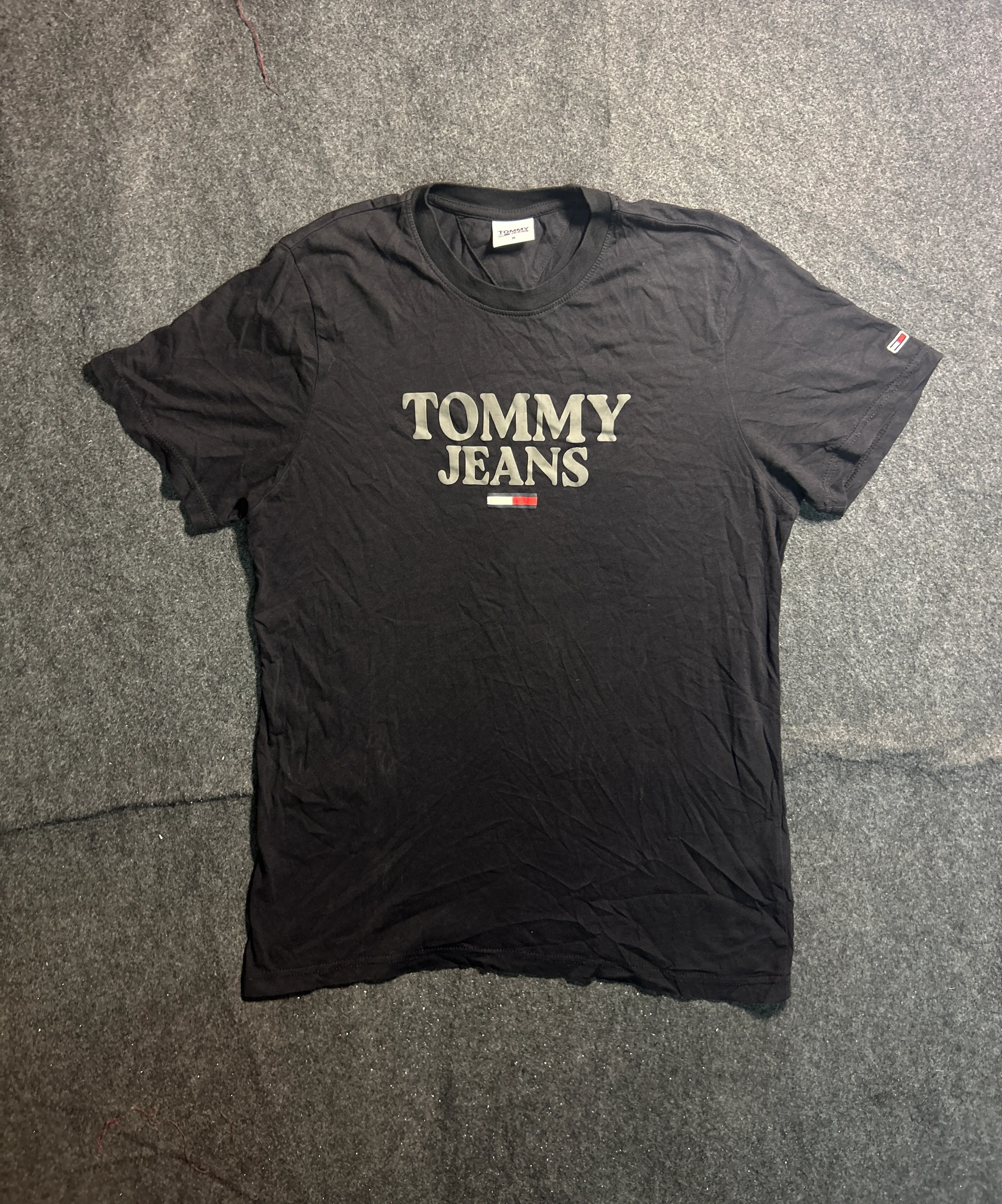 Tommy Hilfiger Black Track Pants front view