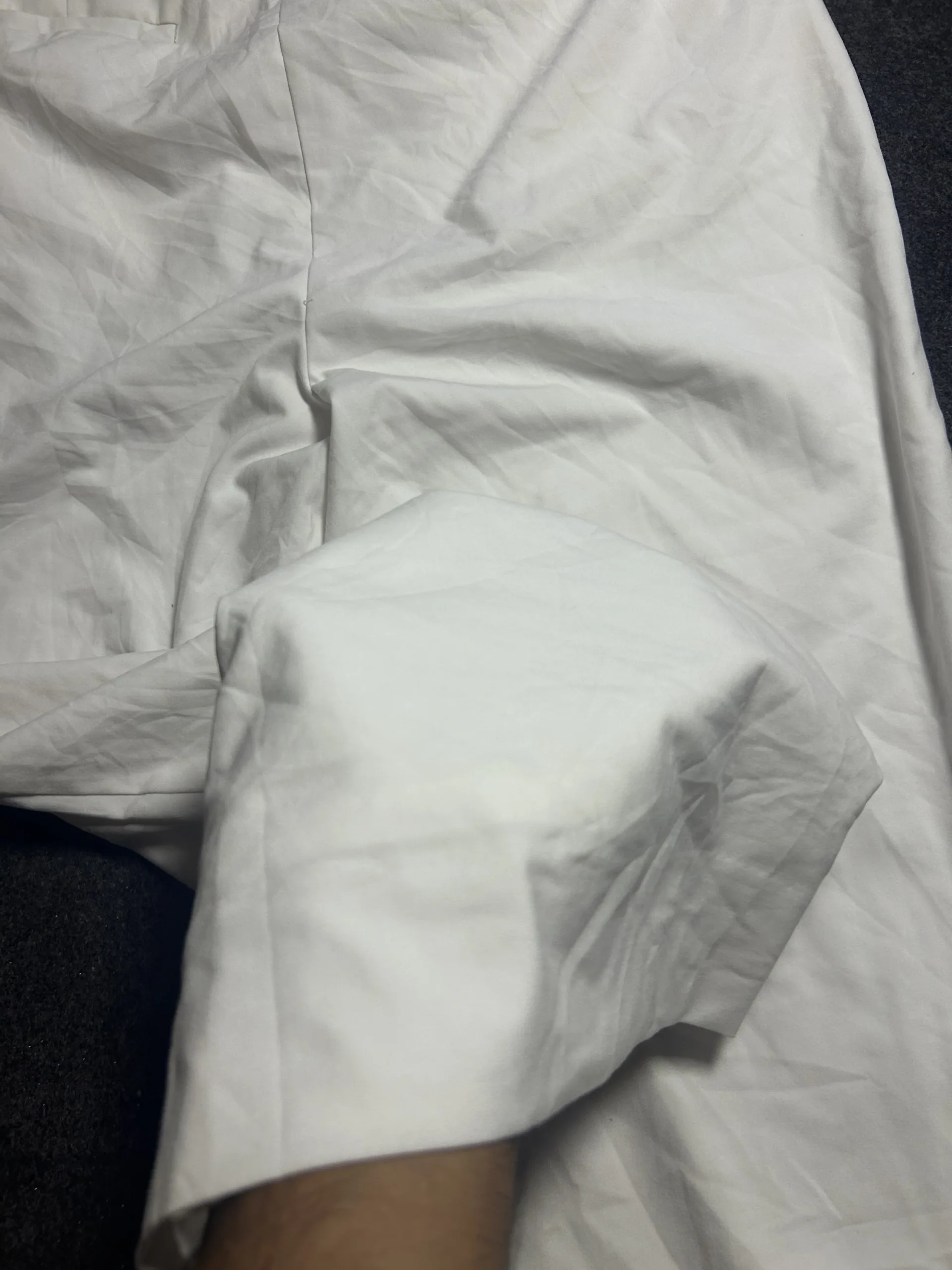 White Pants back view