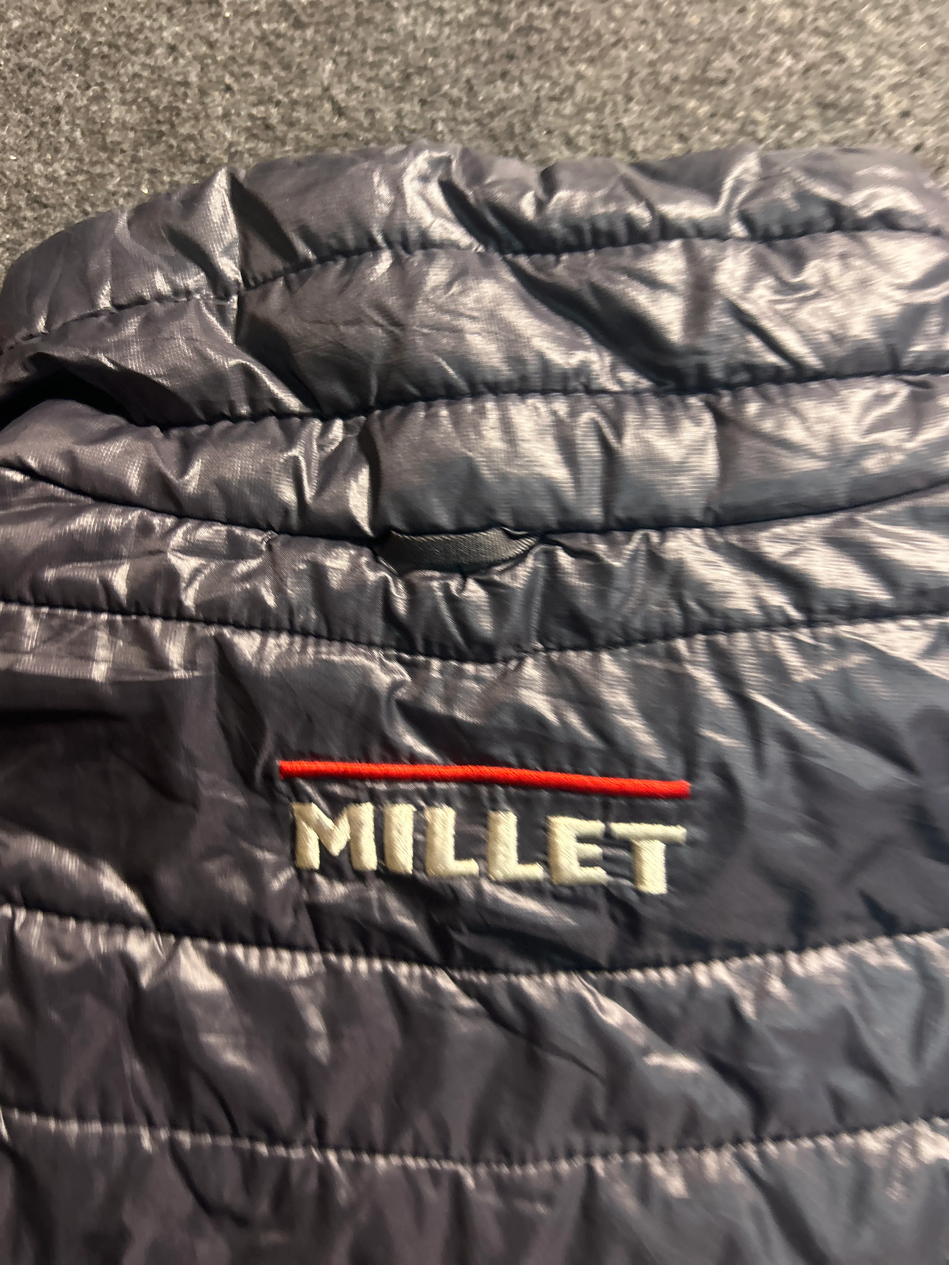 Millet Black Puffer Jacket back view