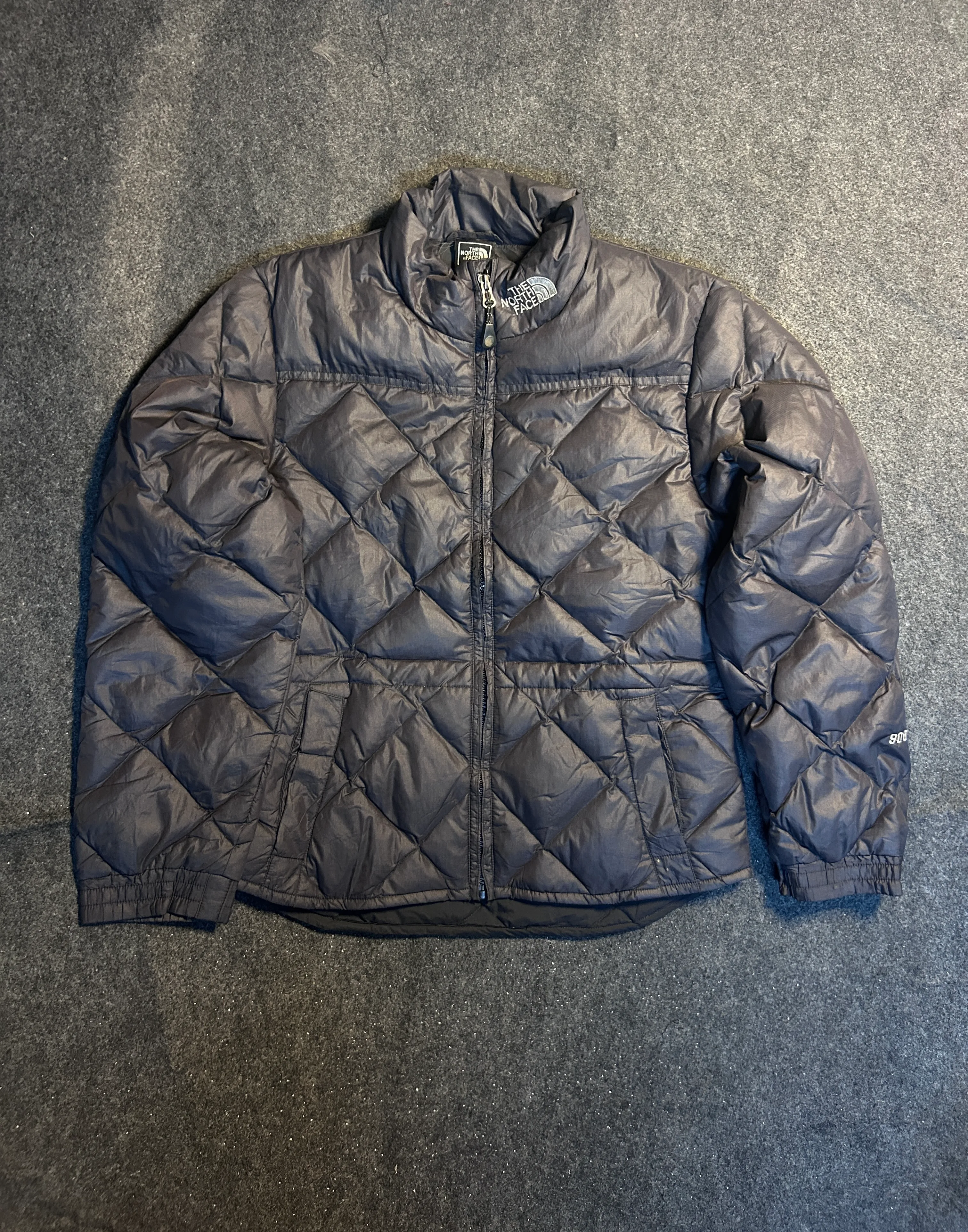 The North Face 900 Series Black Down Puffer Jacket front view