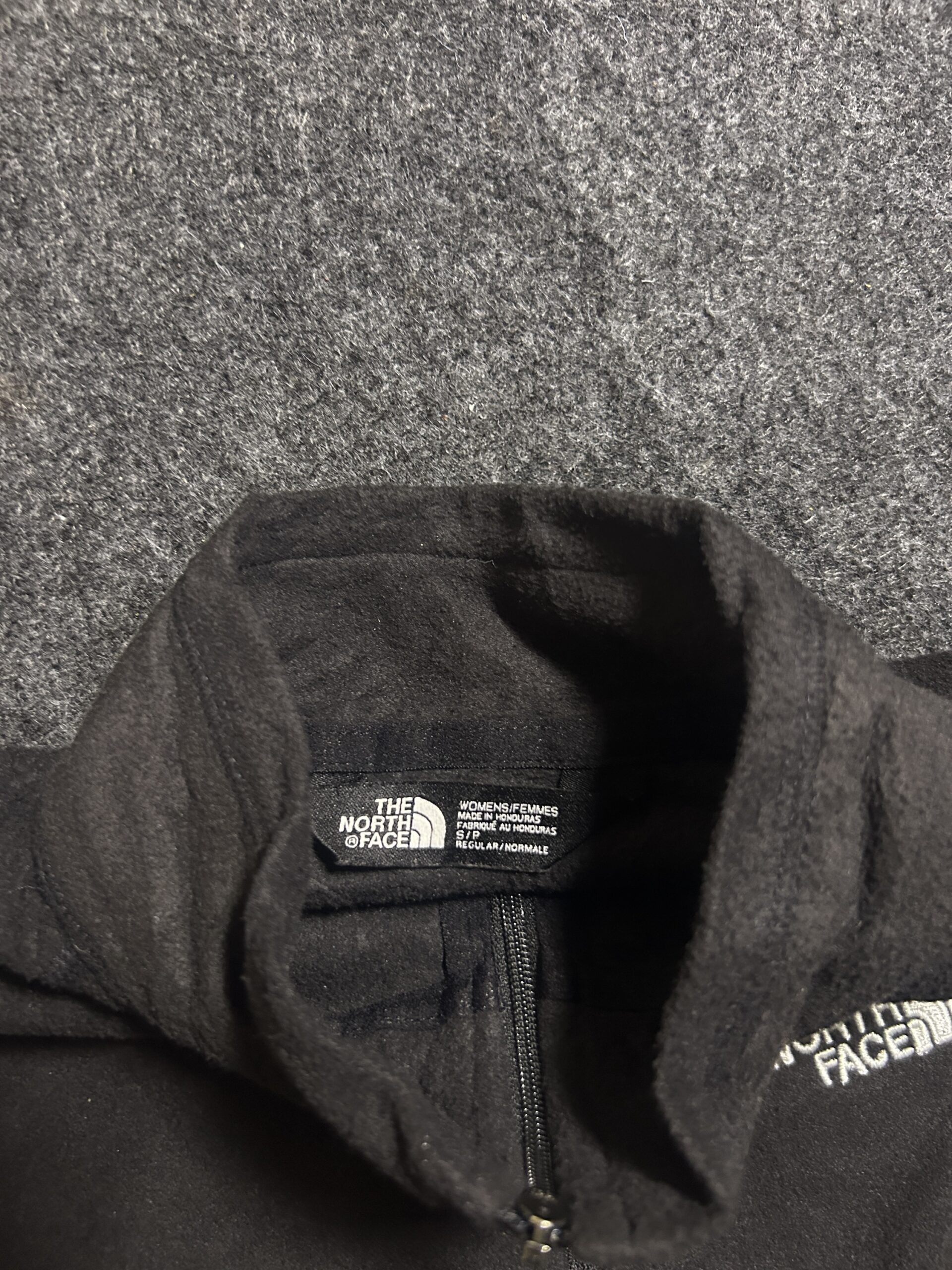 The North Face Black simple back view