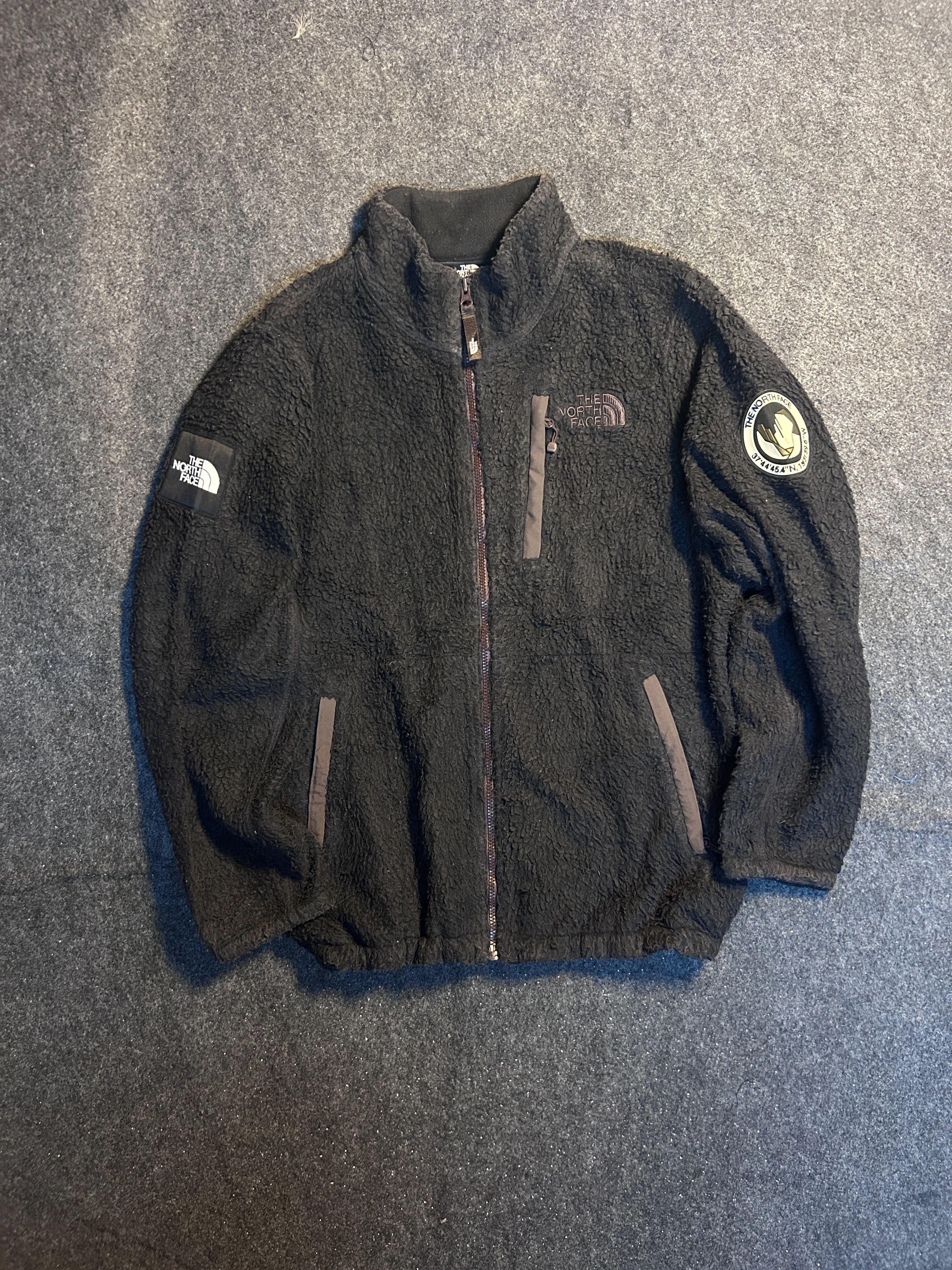 The North Face Black Fleece Jacket front view