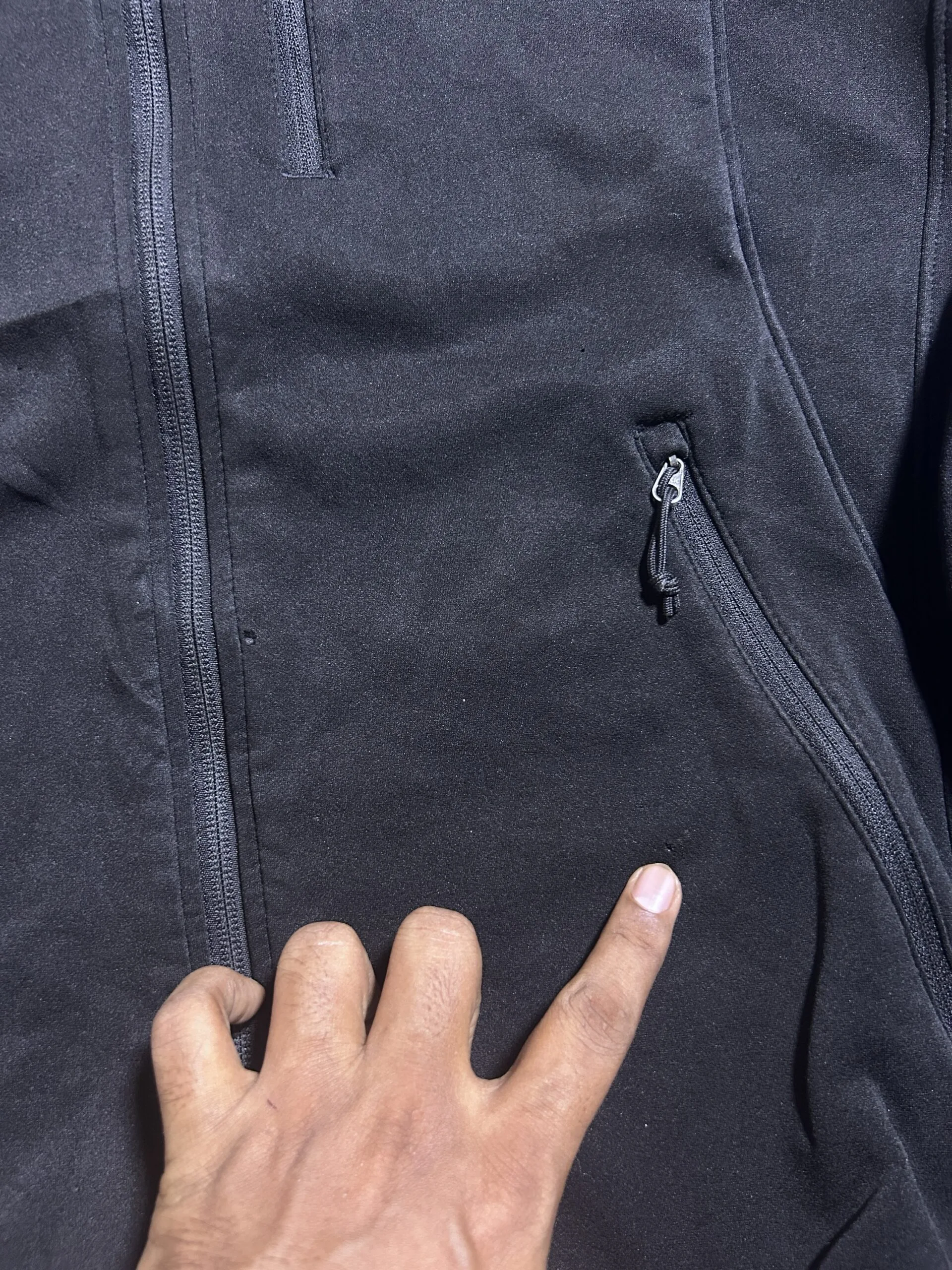 The North Face Black Softshell Jacket back view
