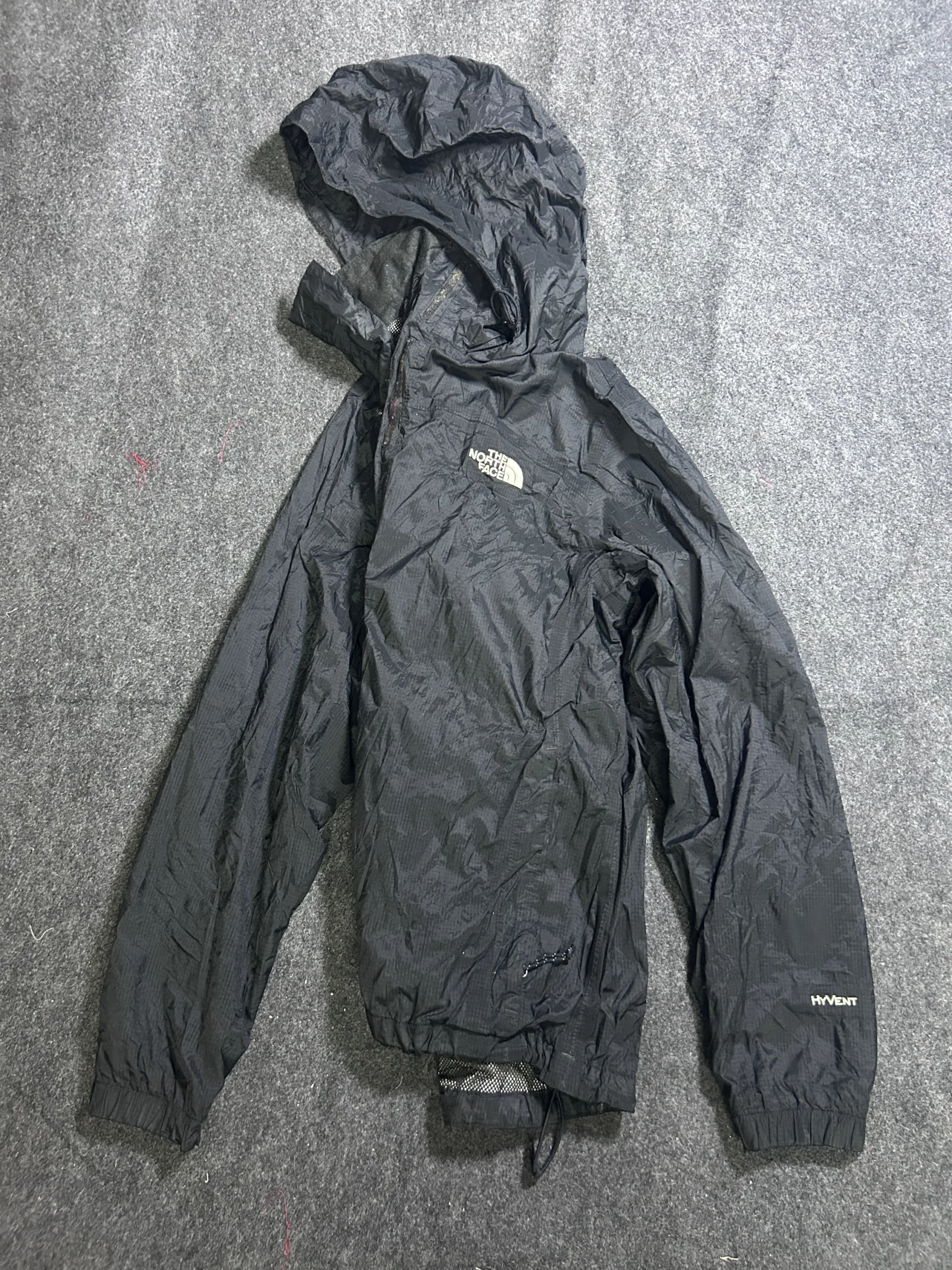 The North Face HyVent Black Windbreaker Jacket alternate view