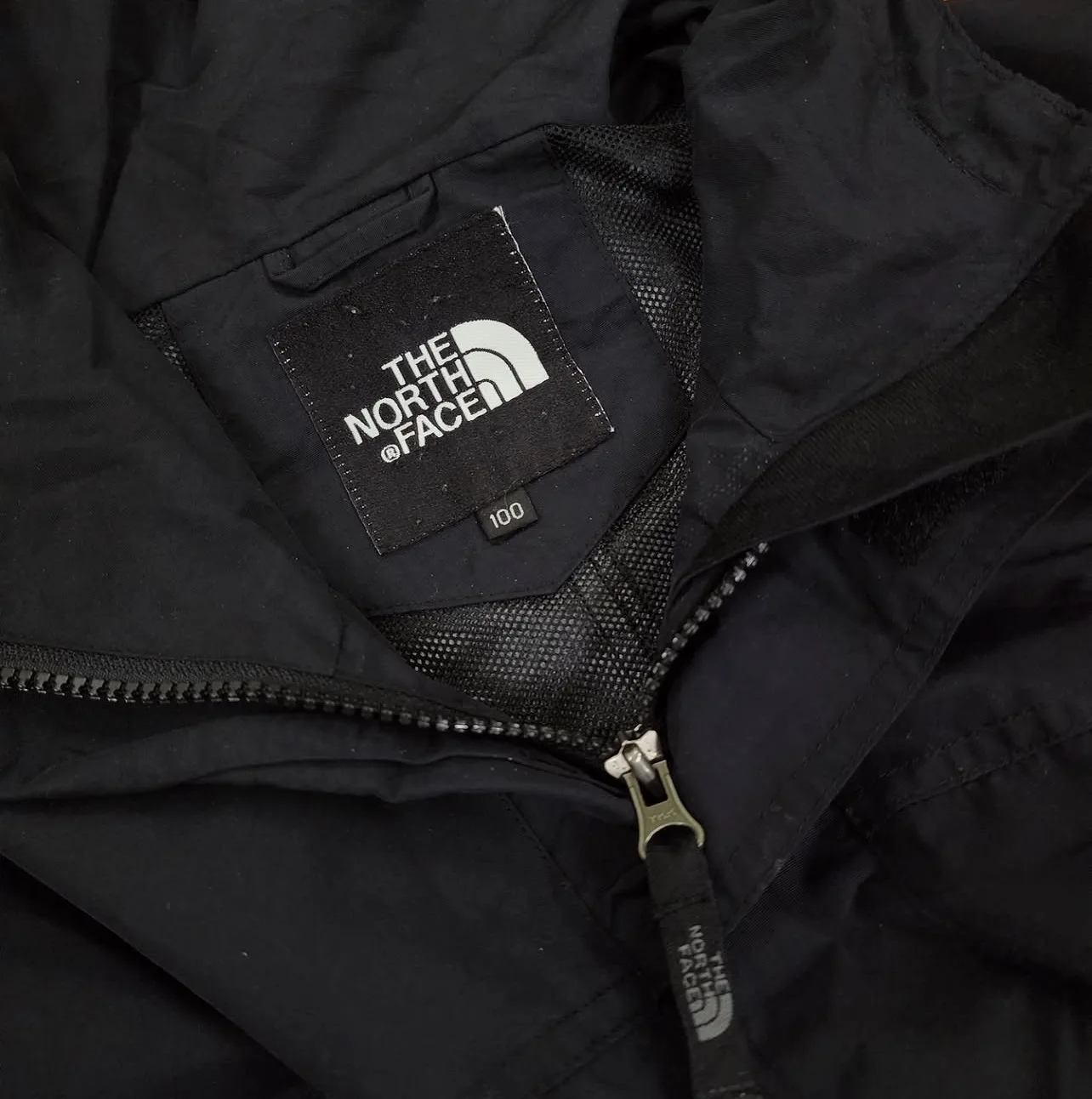 The North Face Black Windbreaker Jacket back view