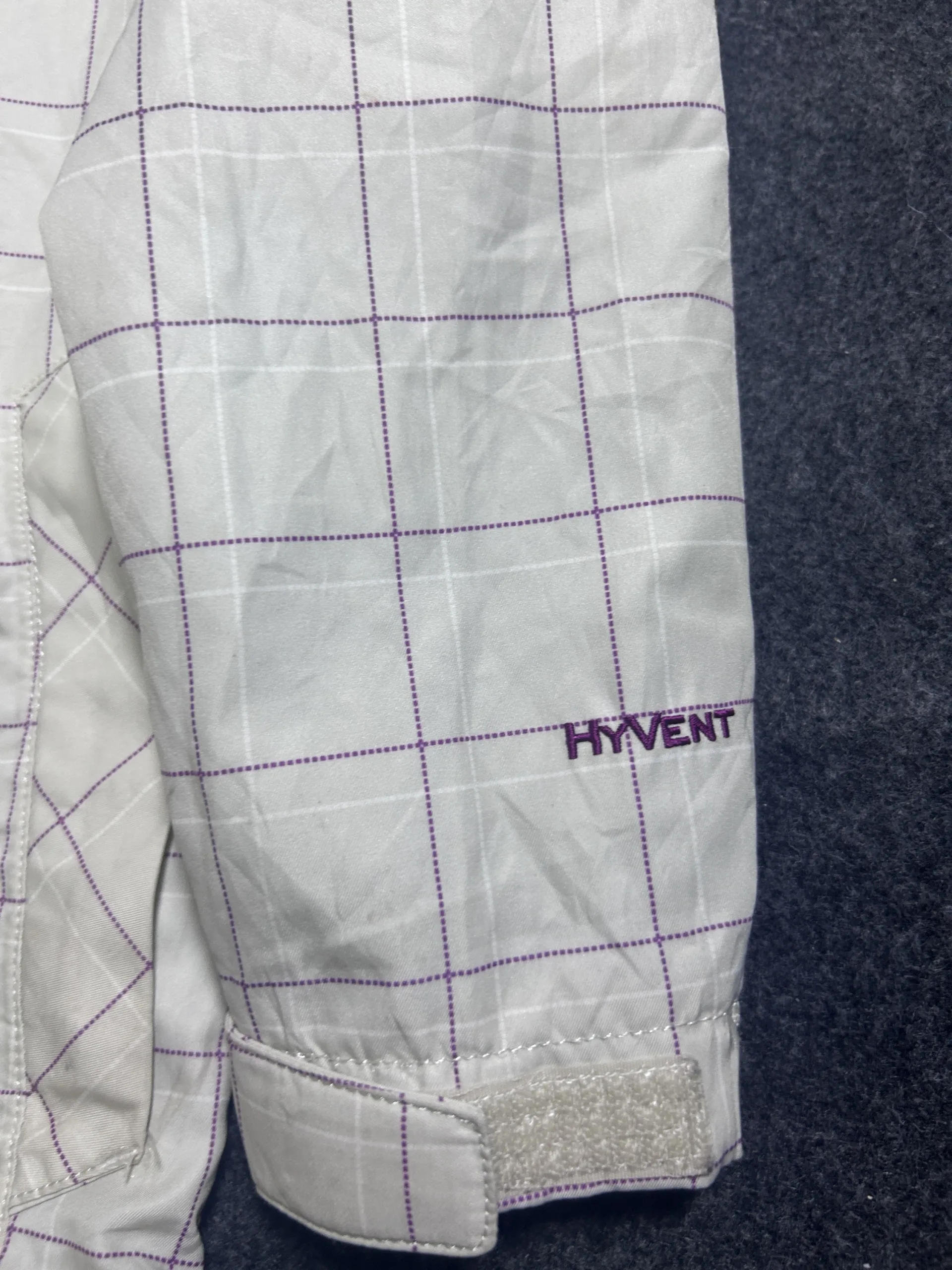 The North Face HyVent Beige Jacket back view