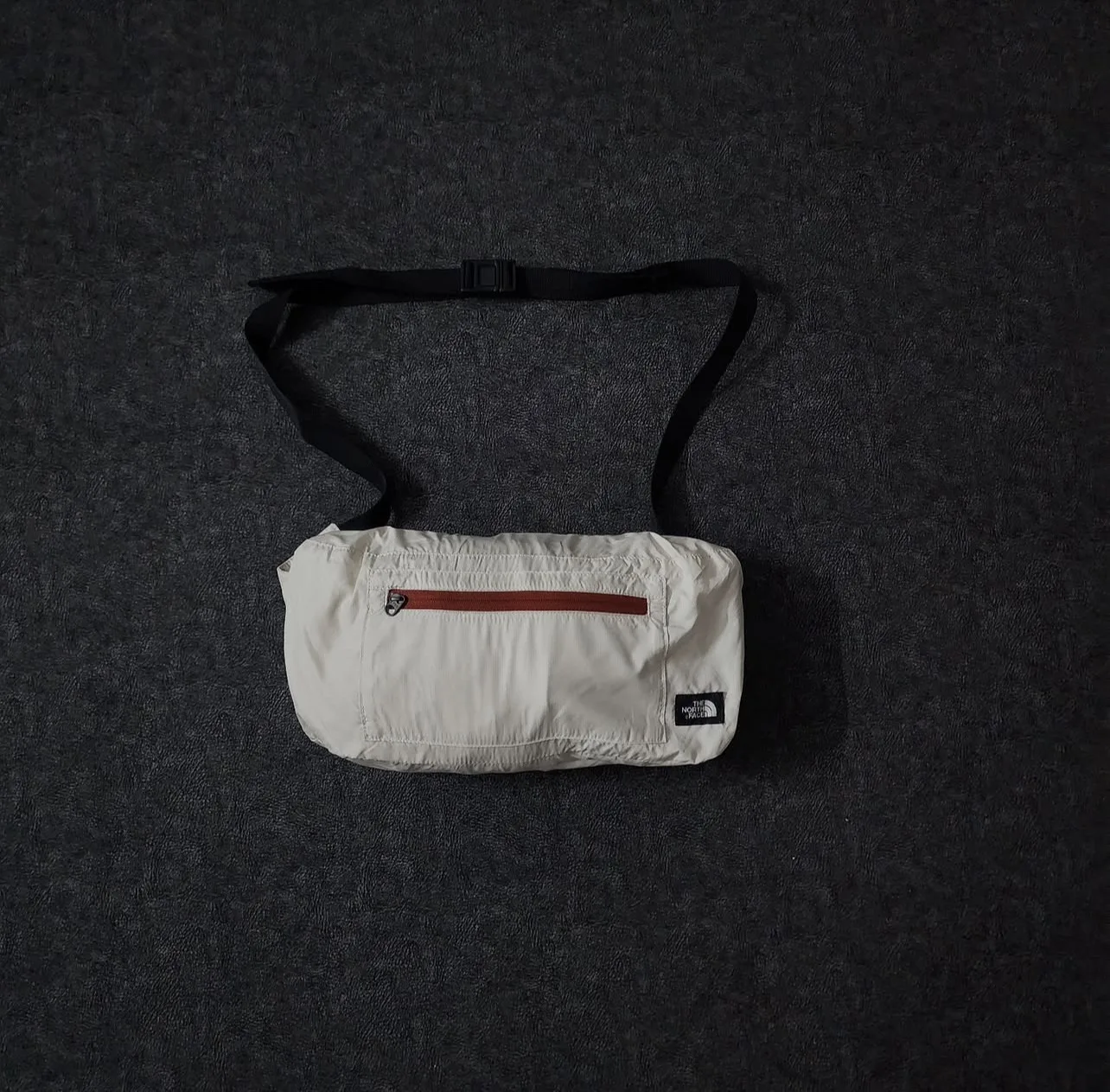 The North Face White Windbreaker Jacket detail view