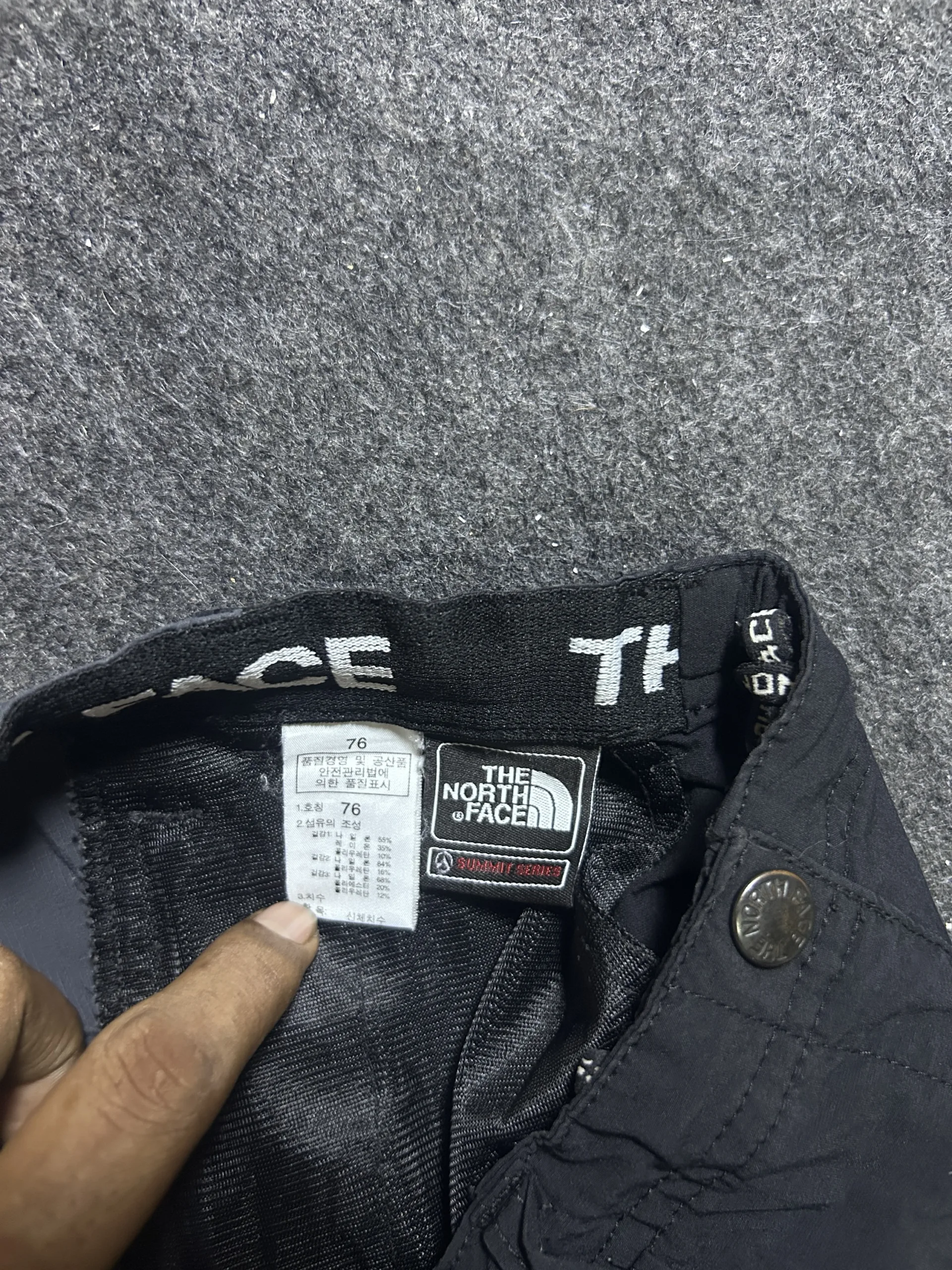 The North Face Black Pants back view