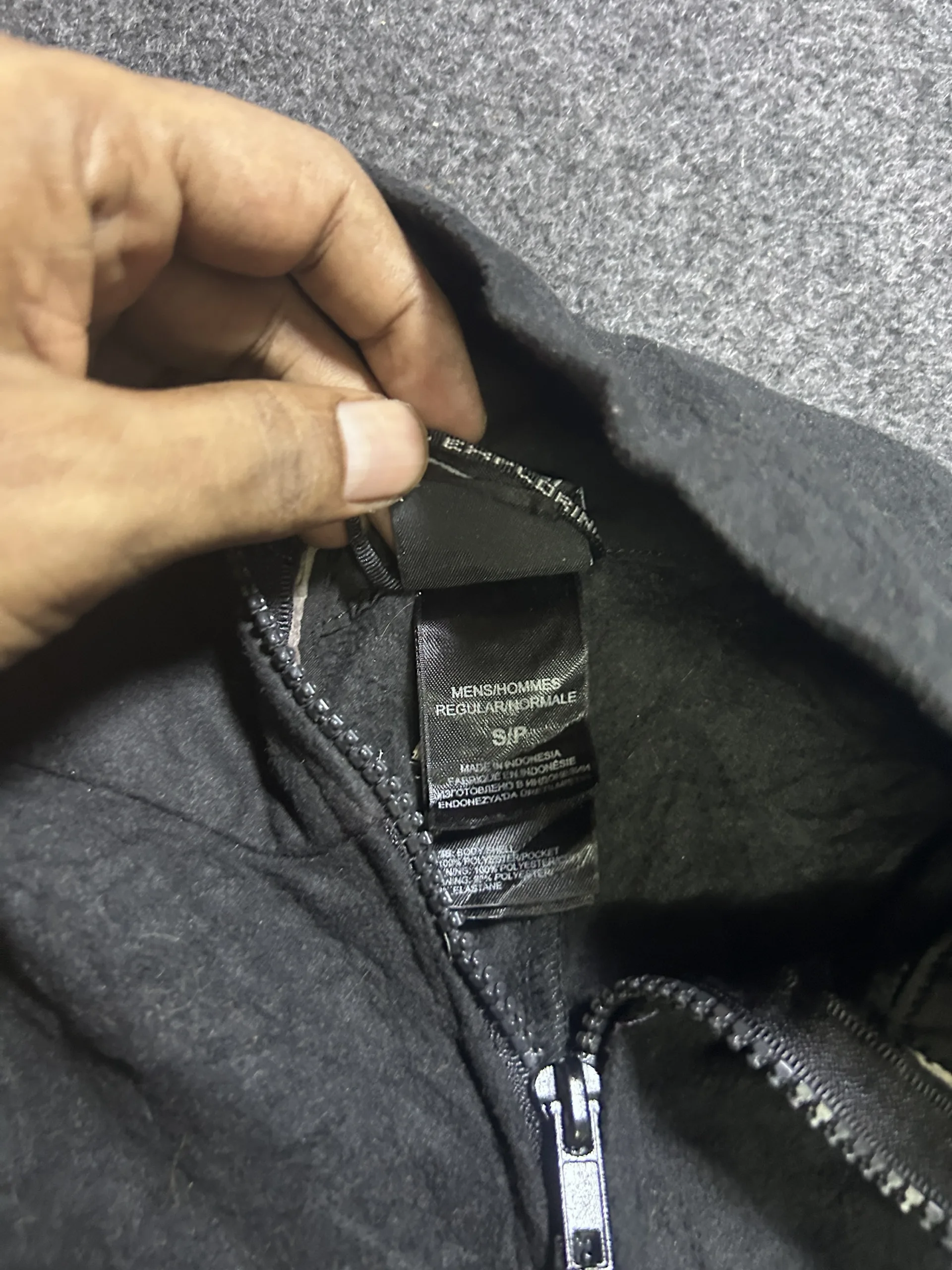 The North Face TNF Apex Black Jacket back view