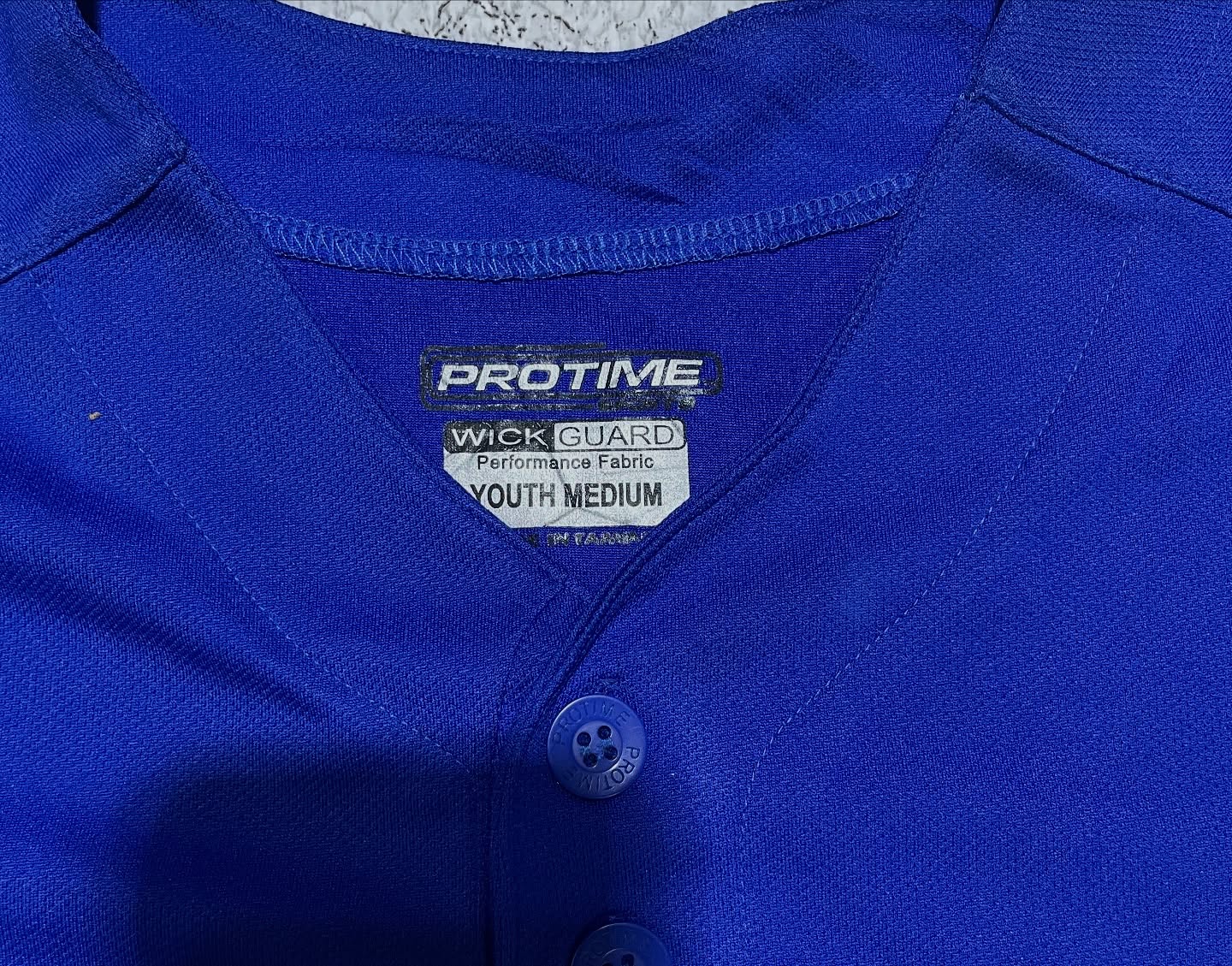 Blue Jersey back view