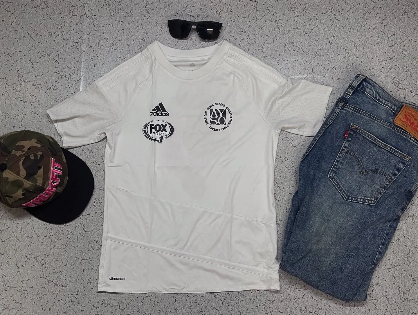 Adidas White Jersey front view
