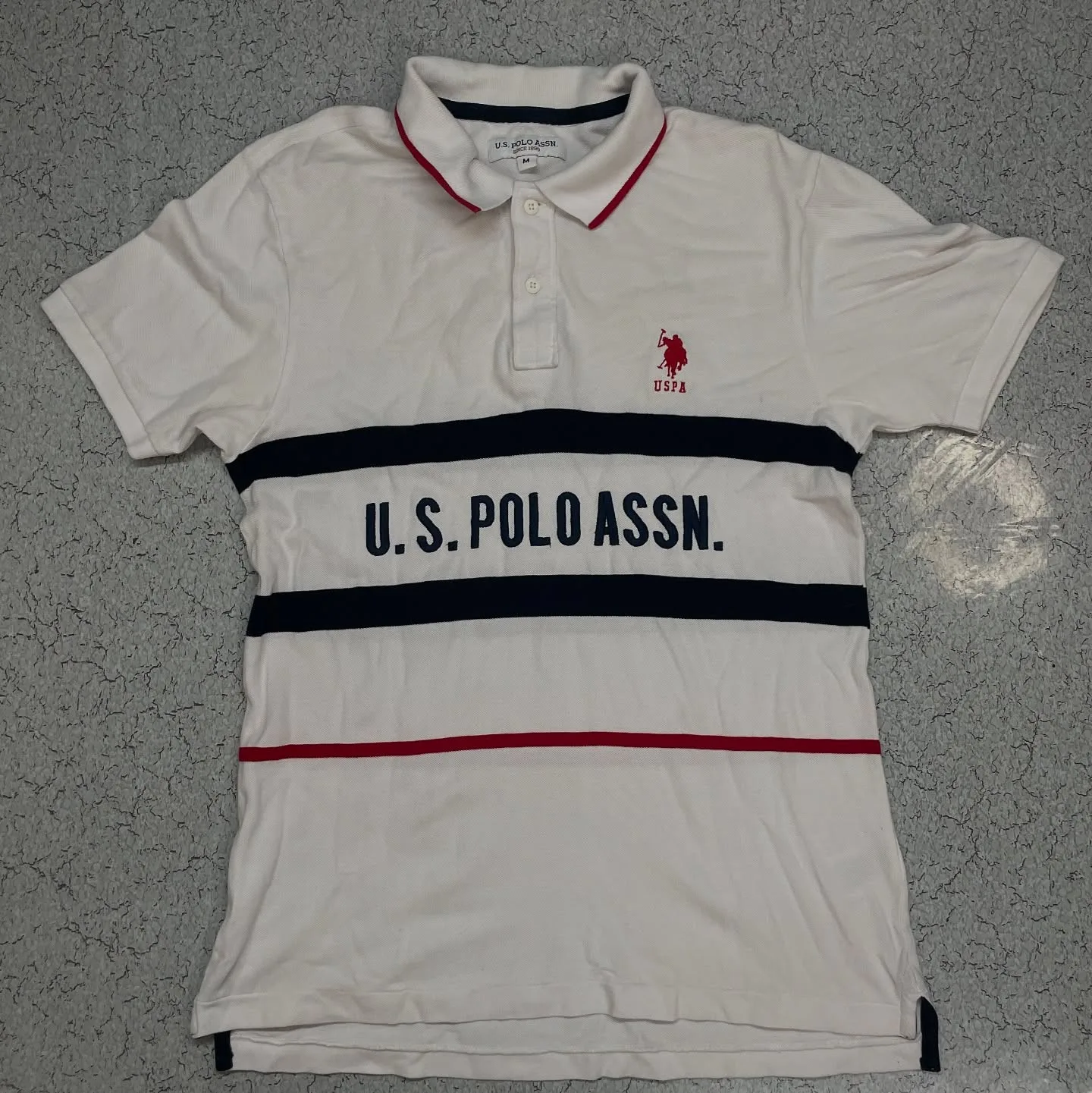 U.S. Polo Assn. White T-Shirt front view