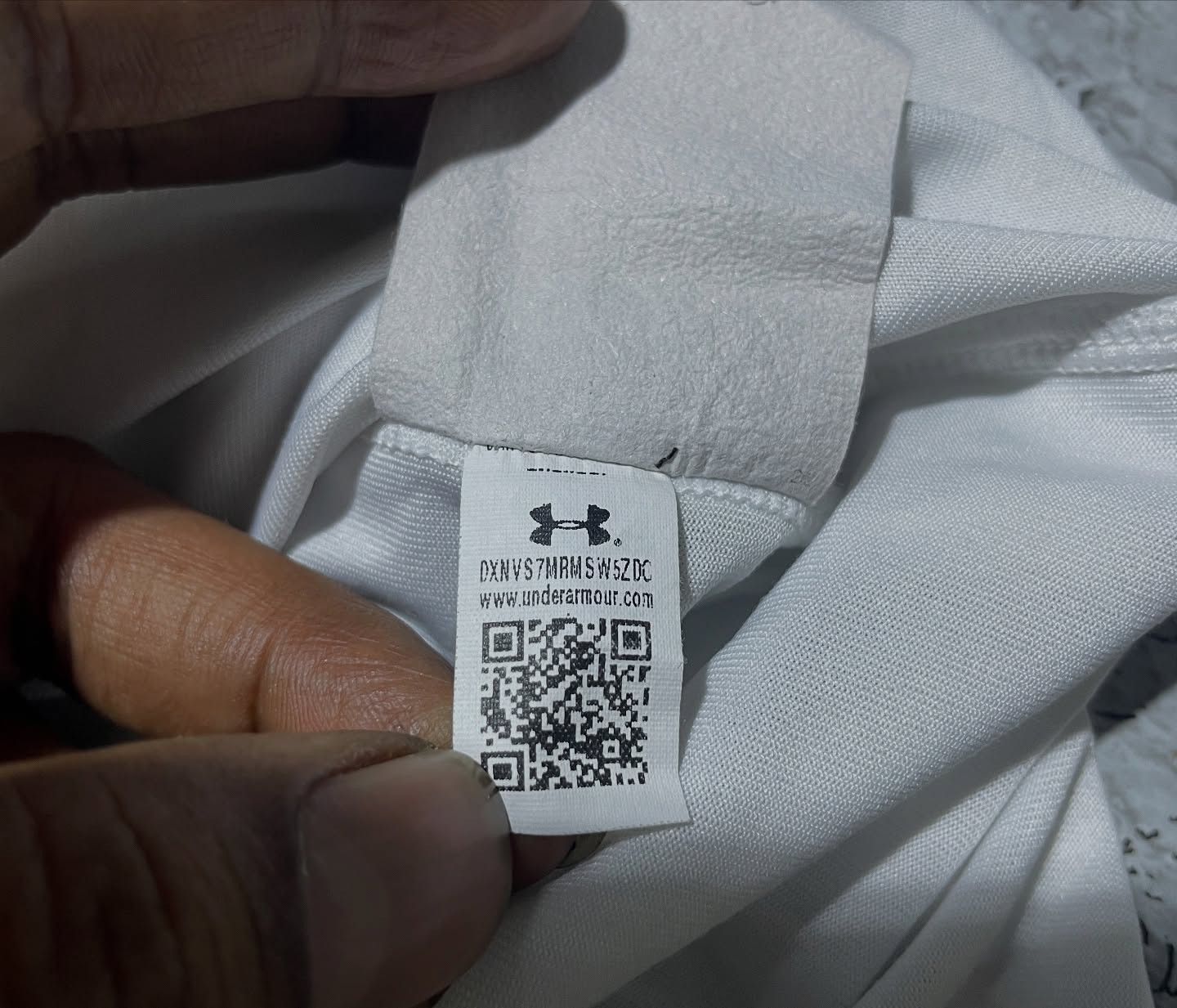 Under Armour White simple detail view