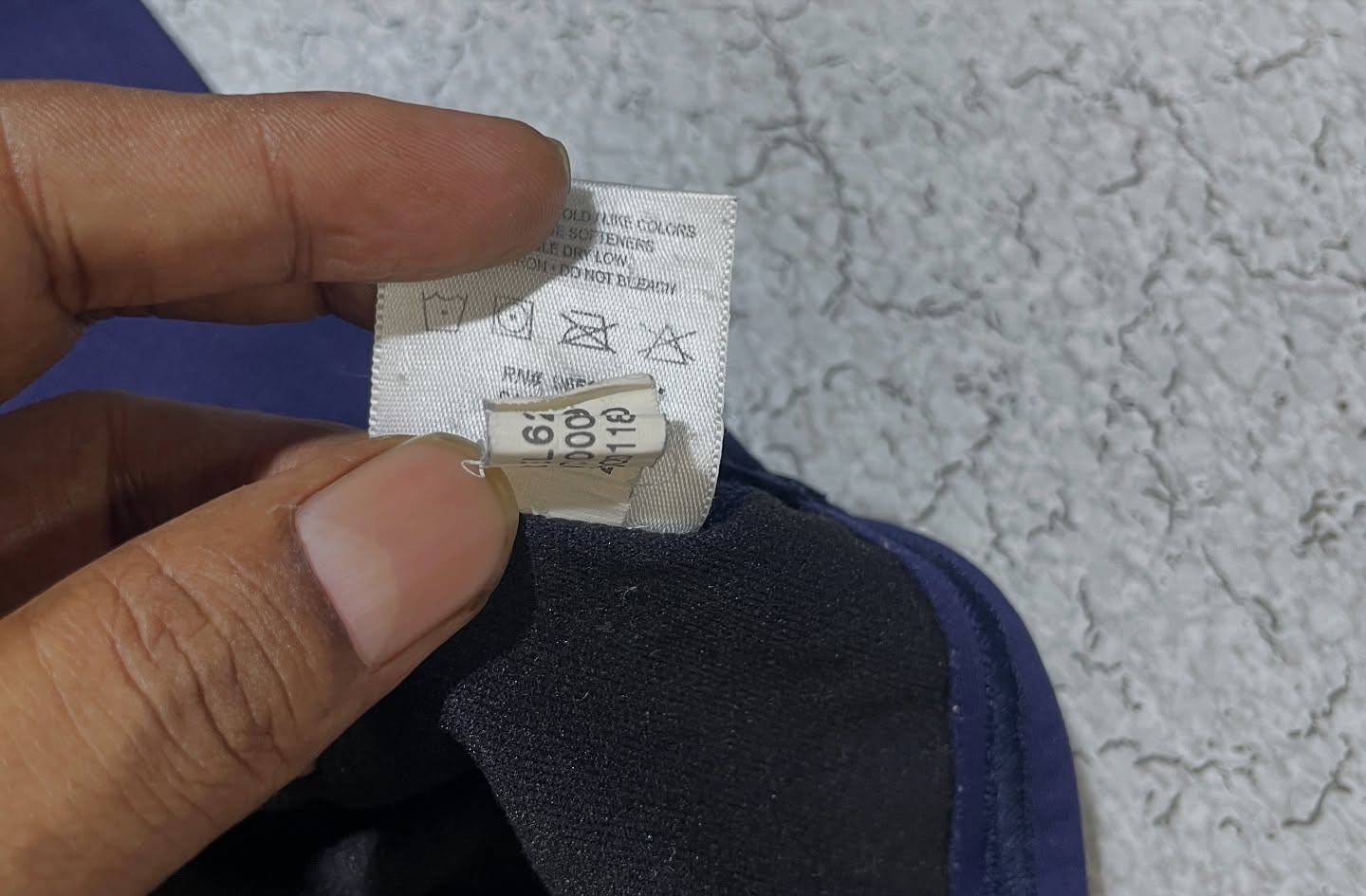 Under Armour Blue simple back view