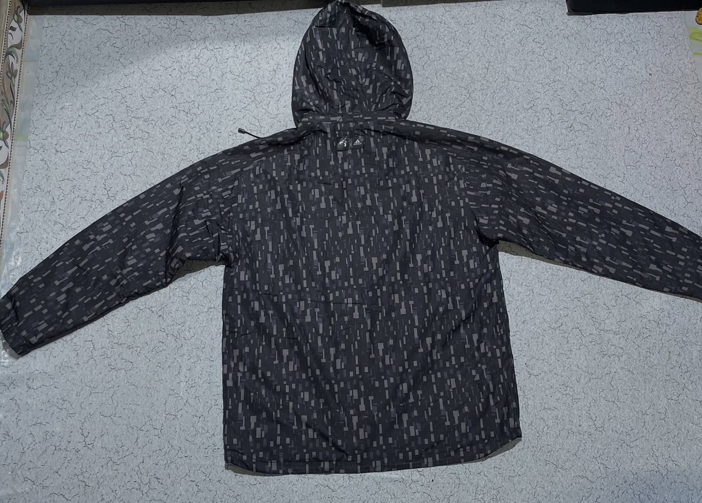 Adidas Black Windbreaker Jacket detail view