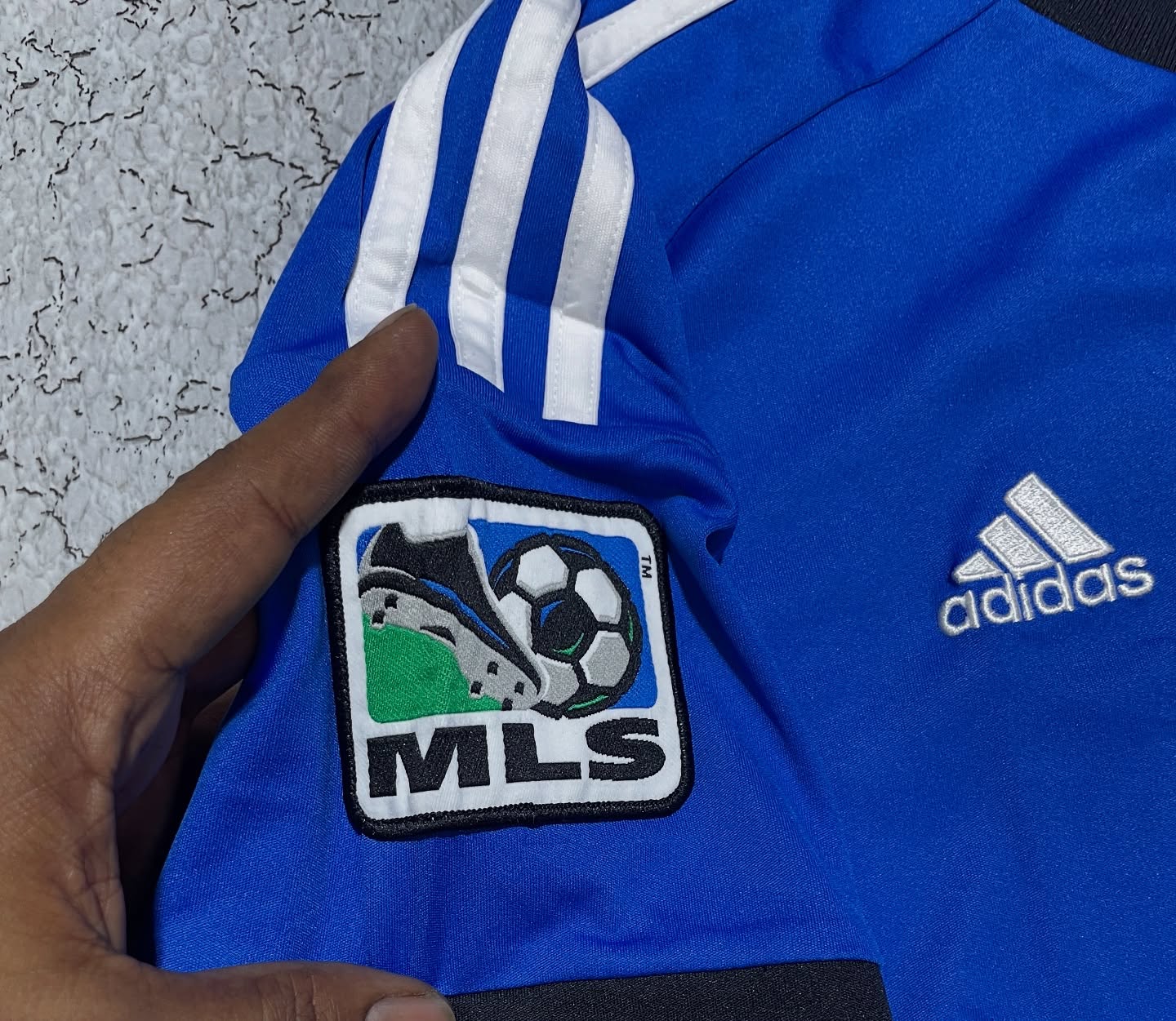 Adidas Blue Jersey back view