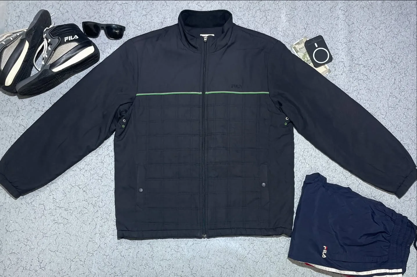 Fila Black Jeans front view