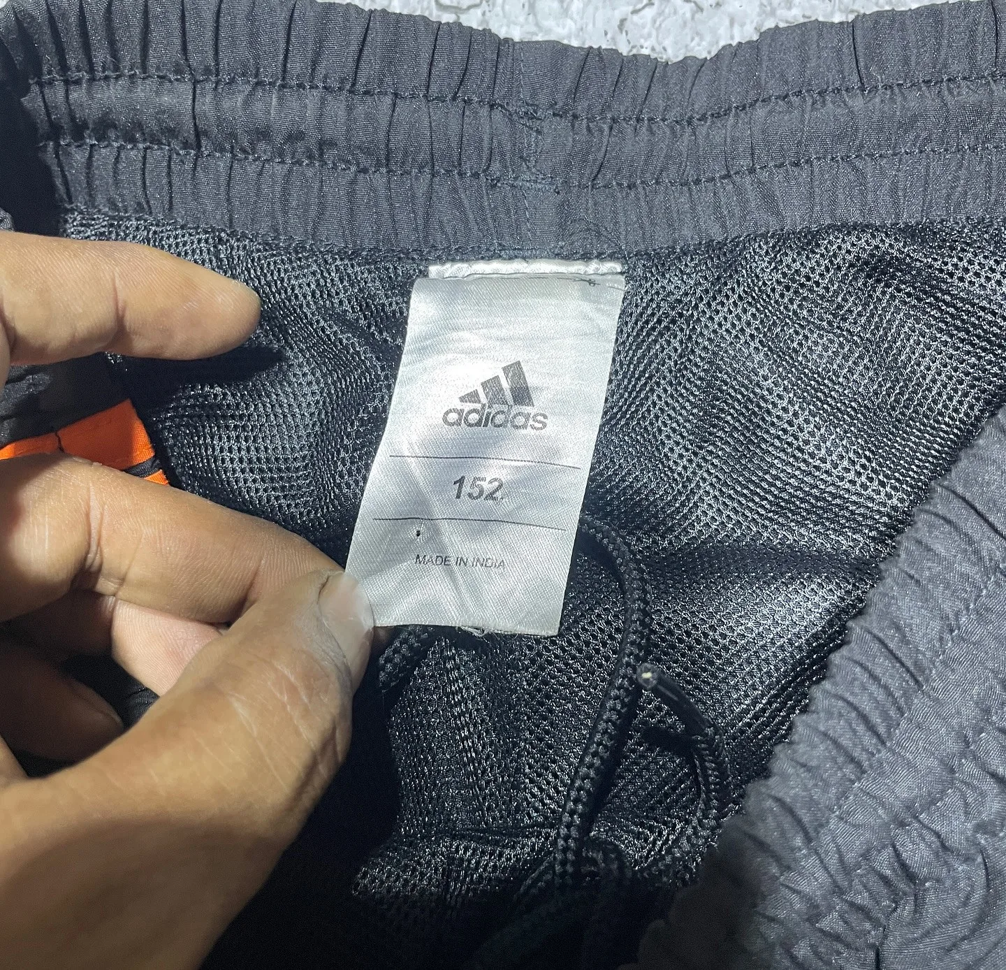 Adidas Black Track Pants detail view