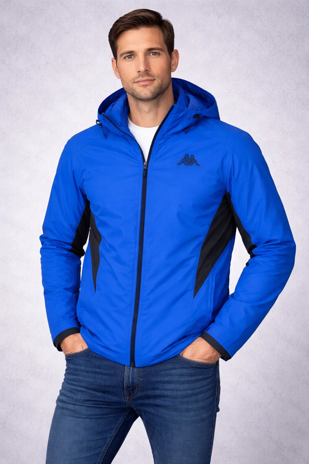 Kappa Blue Hoodie front view