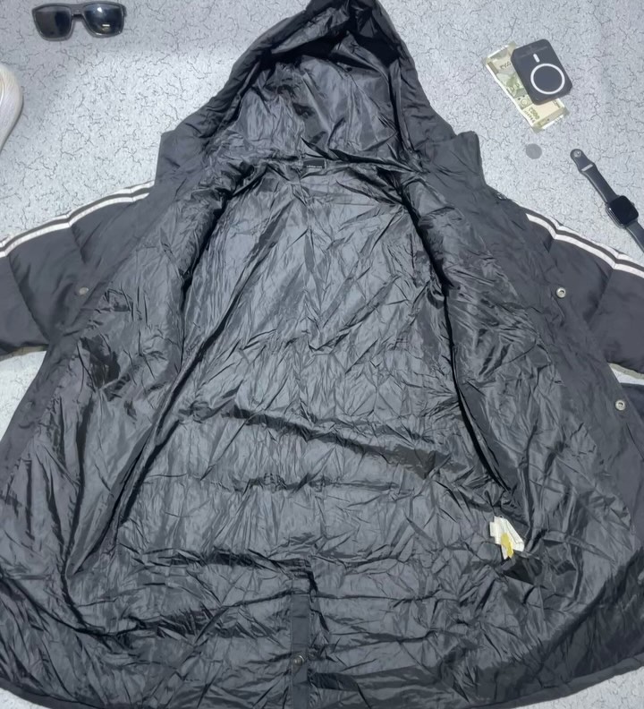 Adidas Black Jacket back view