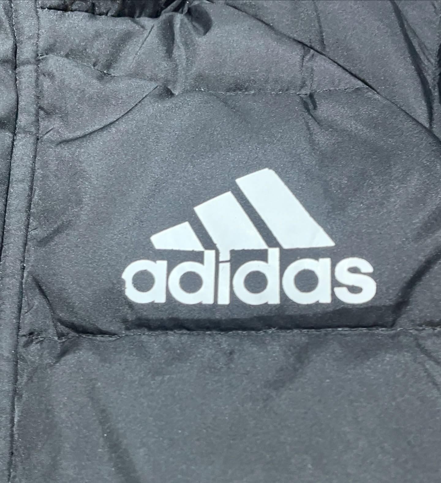 Adidas Black Jacket detail view