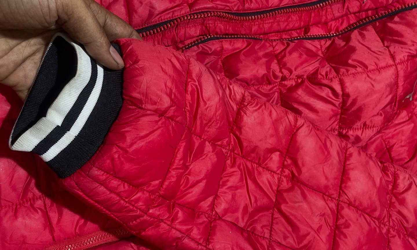 Puma Red Puffer Jacket back view