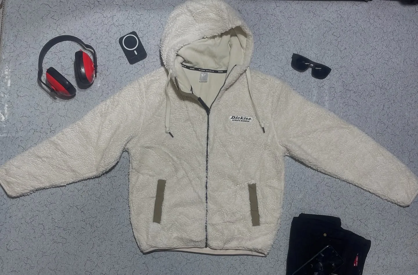 Dickies White Fleece Jacket alternate view