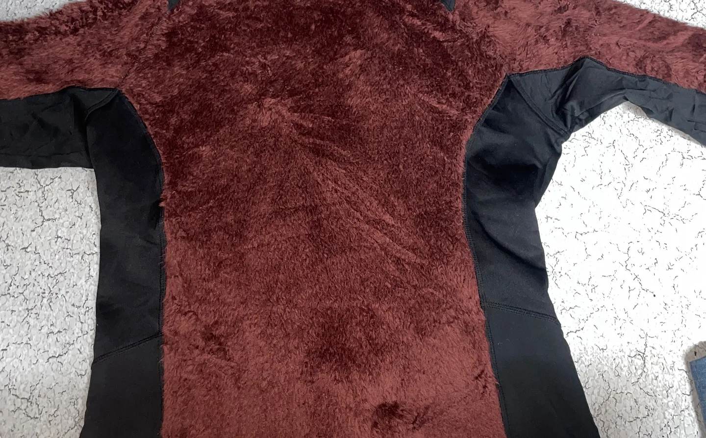 Maroon Fleece Jacket alternate view