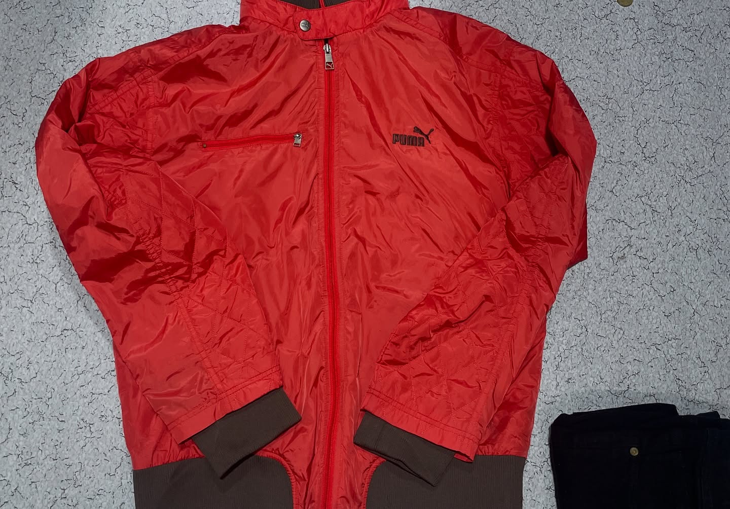 Puma Red Windbreaker Jacket back view