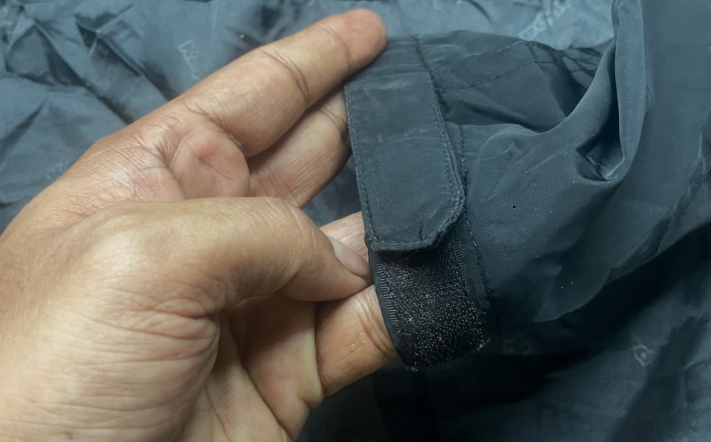 Kappa Black Windbreaker Jacket detail view