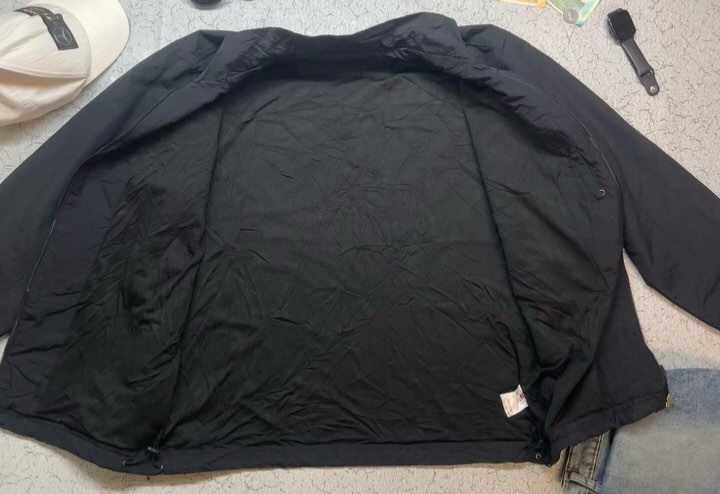 FILA Black Windbreaker Jacket back view