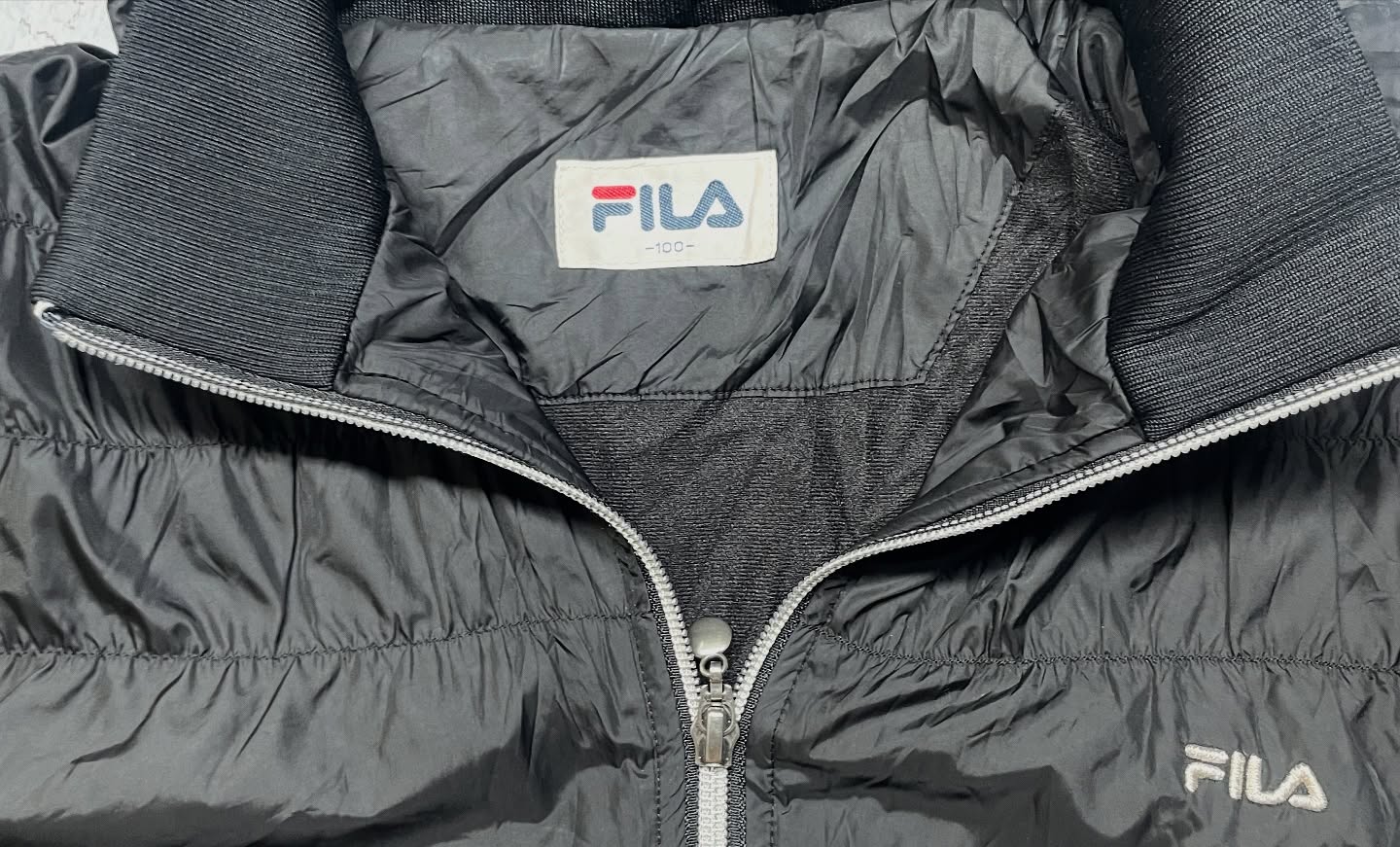 FILA Black Jacket back view