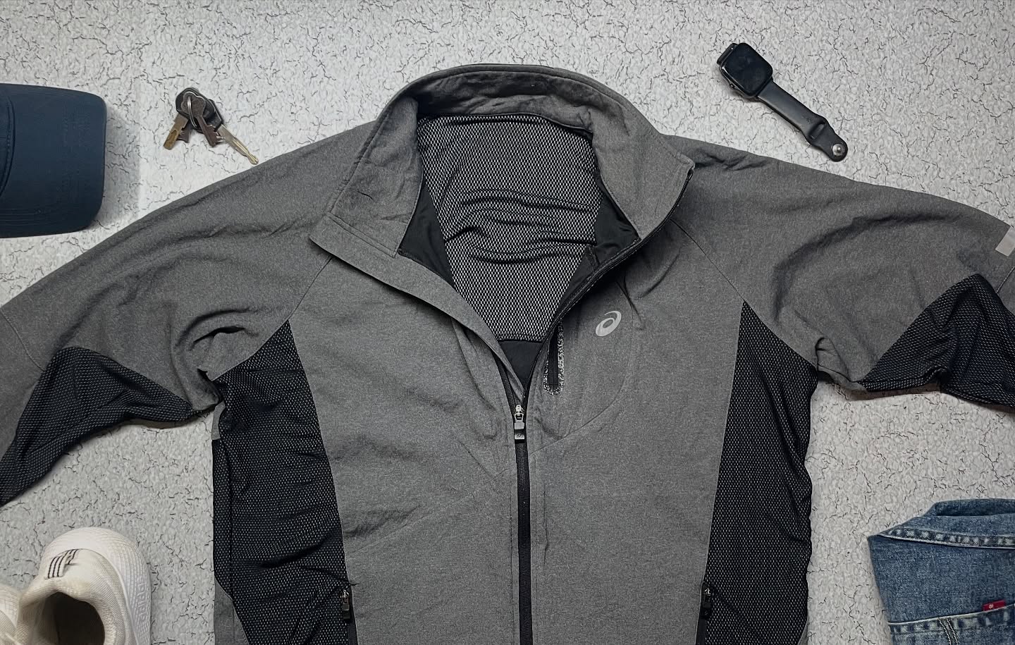 GAP Grey Track Jacket back view