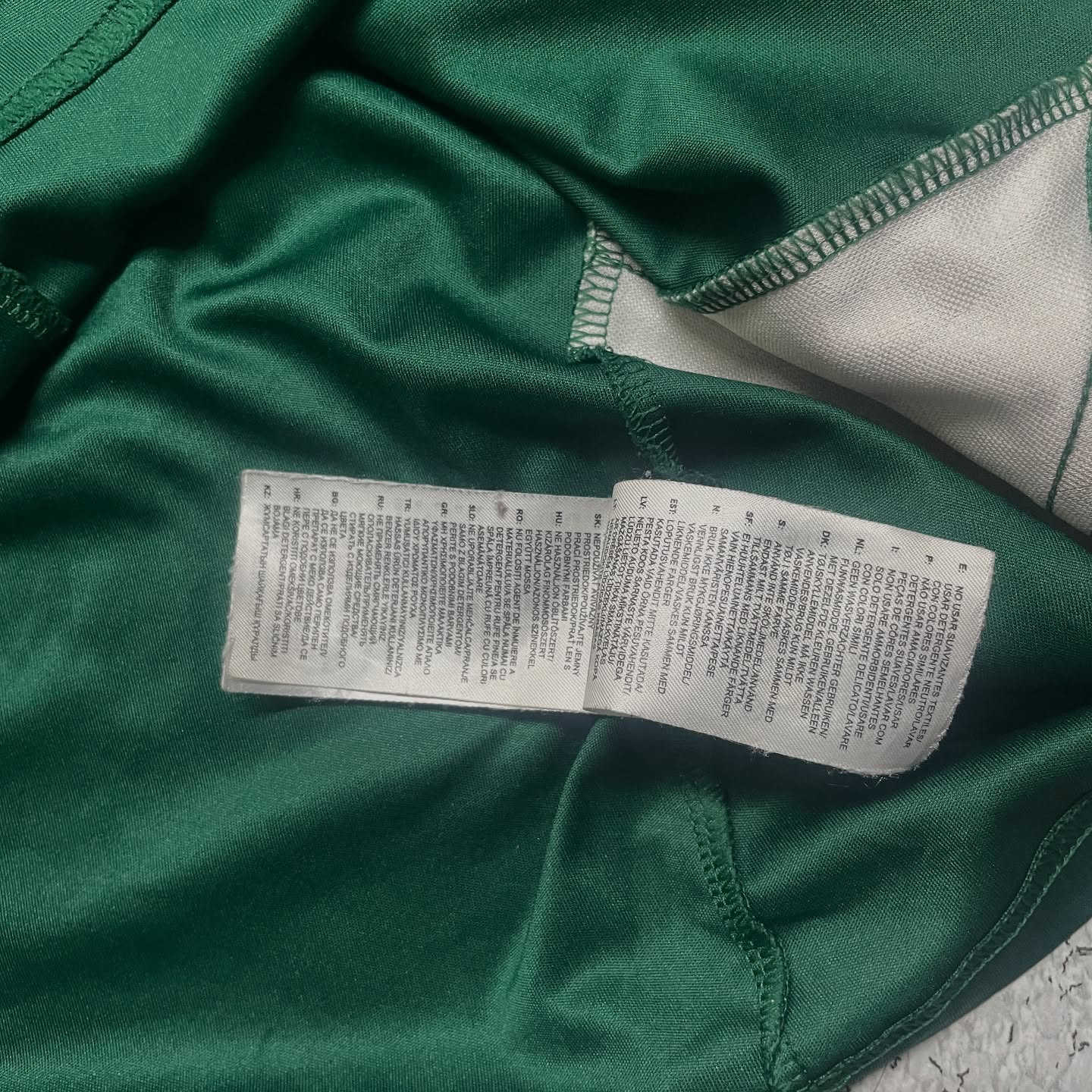 Adidas Green Jersey detail view