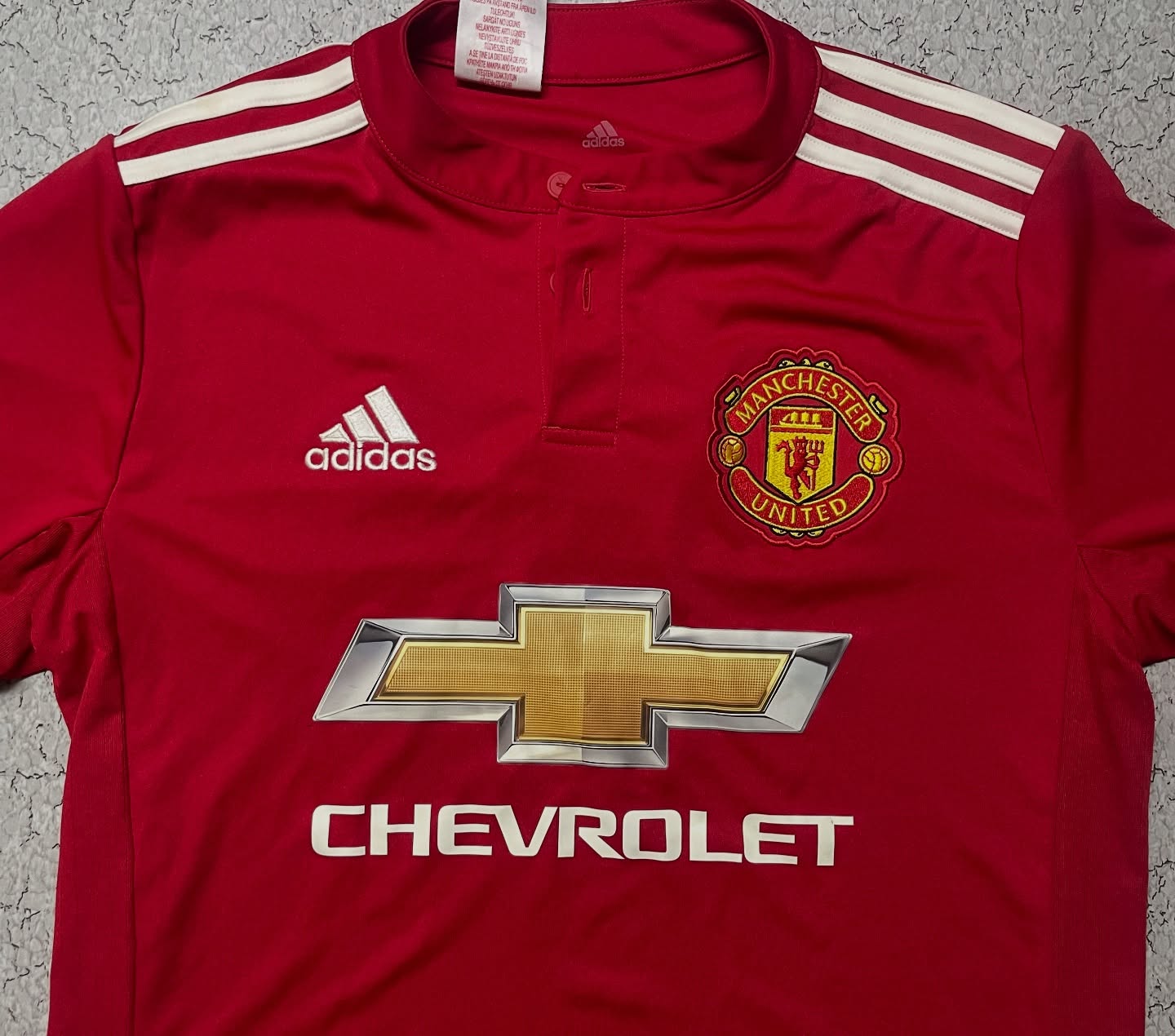 Adidas Red Jersey back view