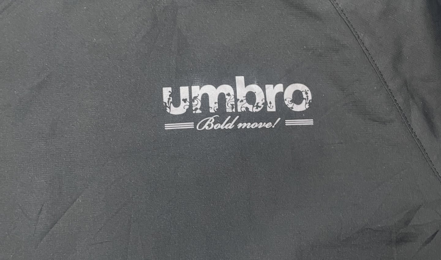 Umbro Black Track Jacket back view