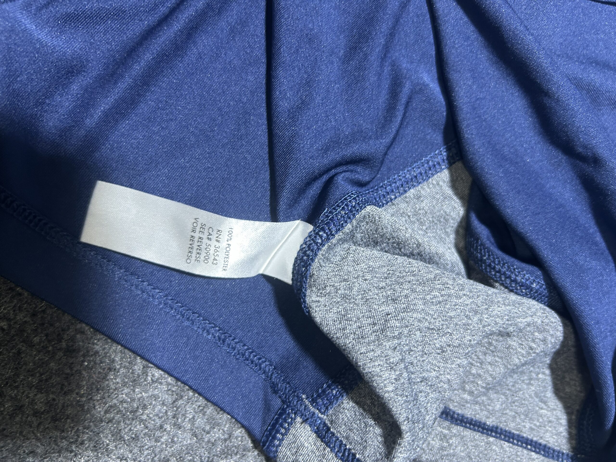 Calvin Klein Grey simple back view