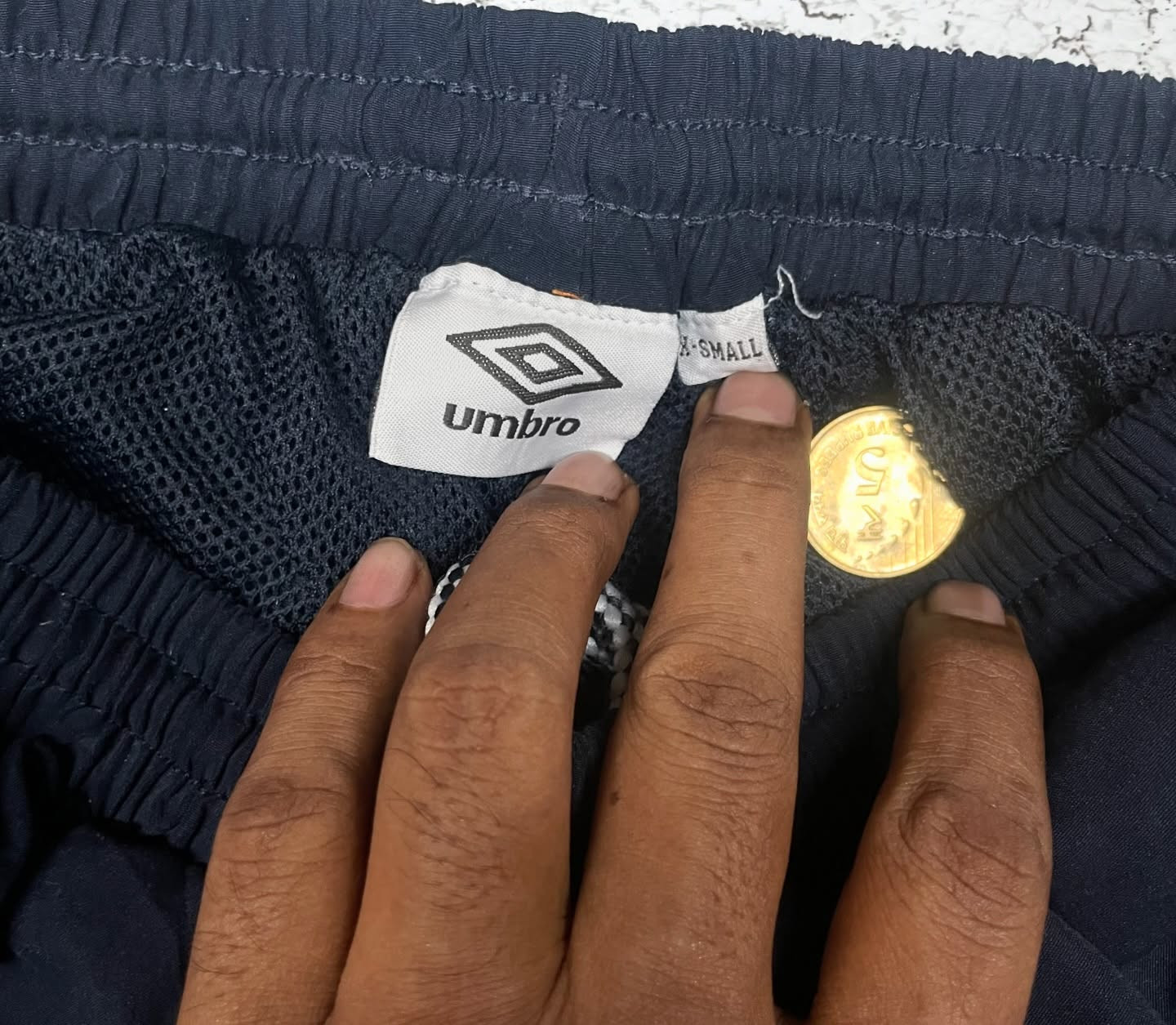 Umbro Black Shorts detail view