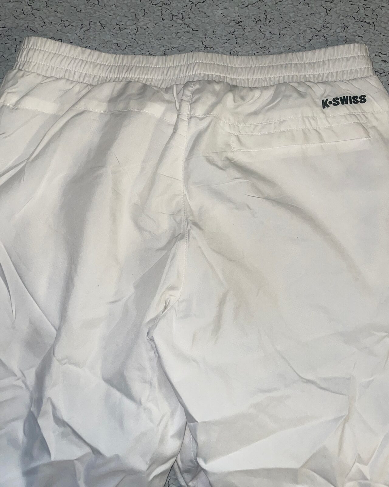White Track Pants back view