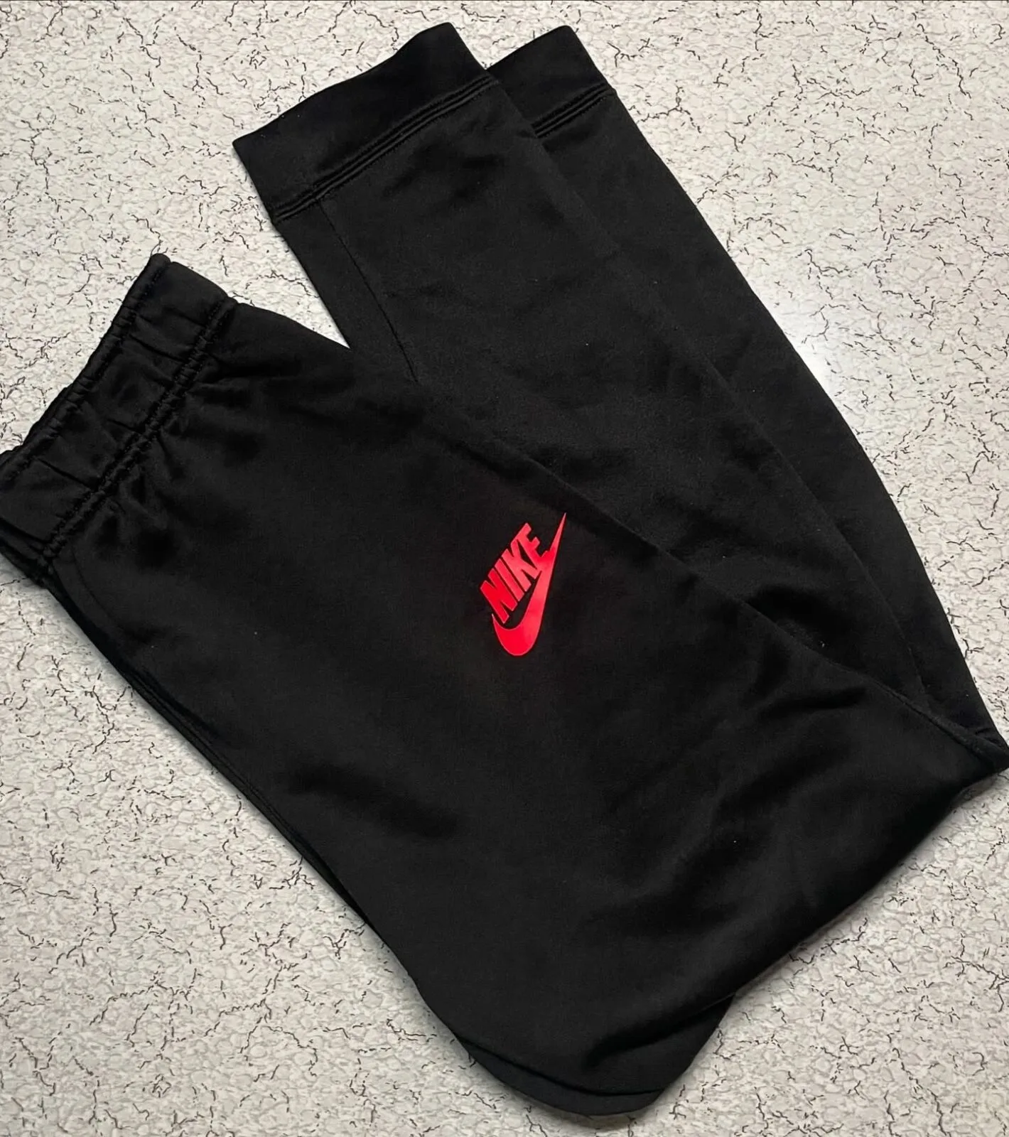 Nike Black Track Pants front view