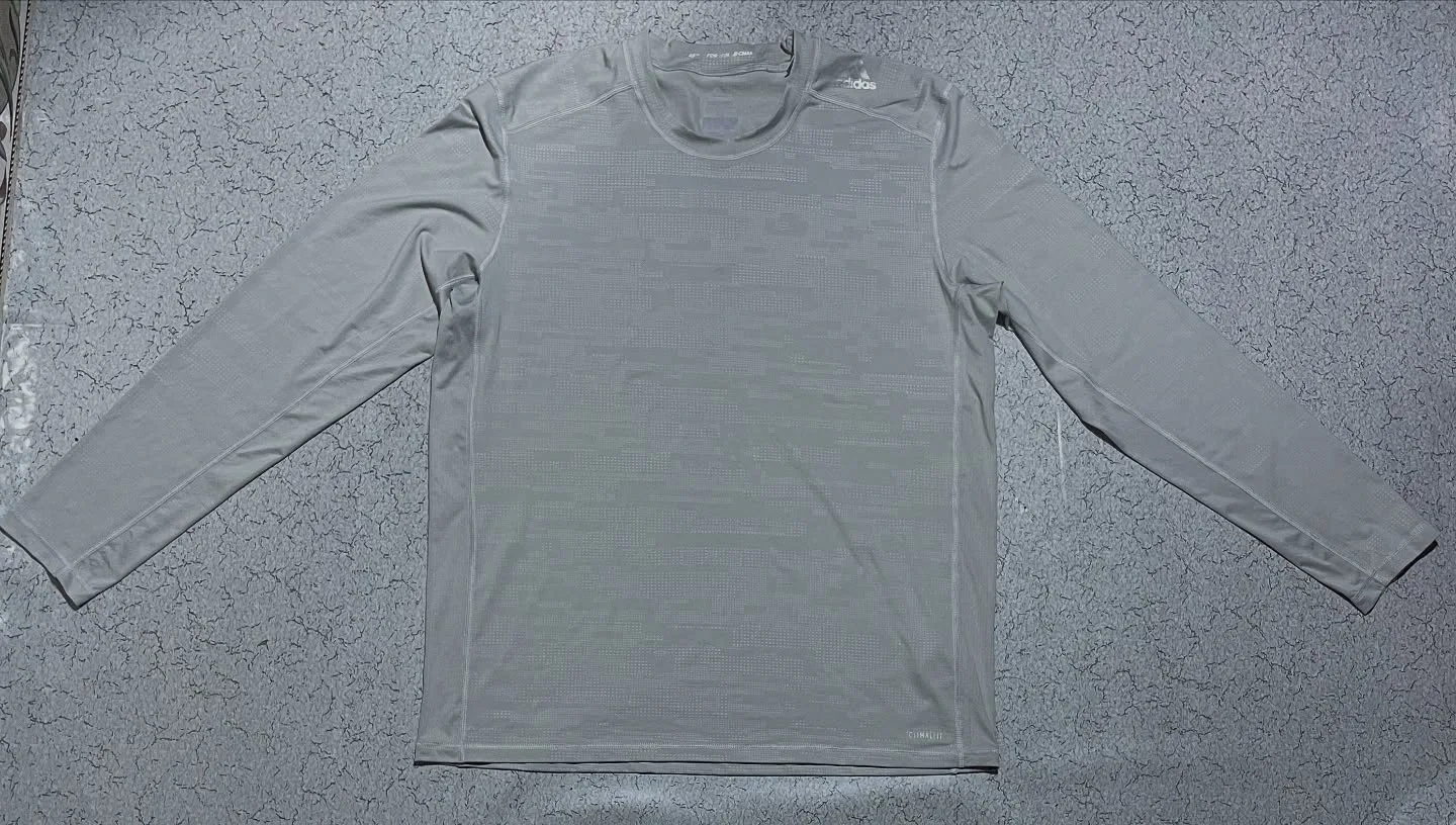 Adidas Grey T-Shirt front view
